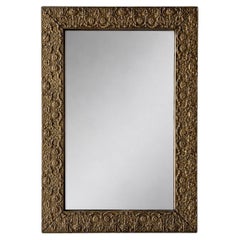 Rare Swedish Gustavian Mirror with stunning patina. Sweden 1770-1810