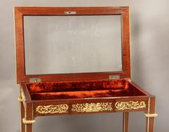 Wonderful Quality Late 19th Century Gilt Bronze-Mounted Vitrine Table