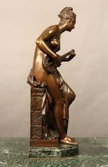 Late 19th Century French Bronze Figure Entitled "CIGALE" by Carrier Belleuse