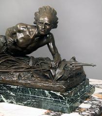 Very Fine Quality Late 19th Century Bronze American Indian by Edouard Drouot