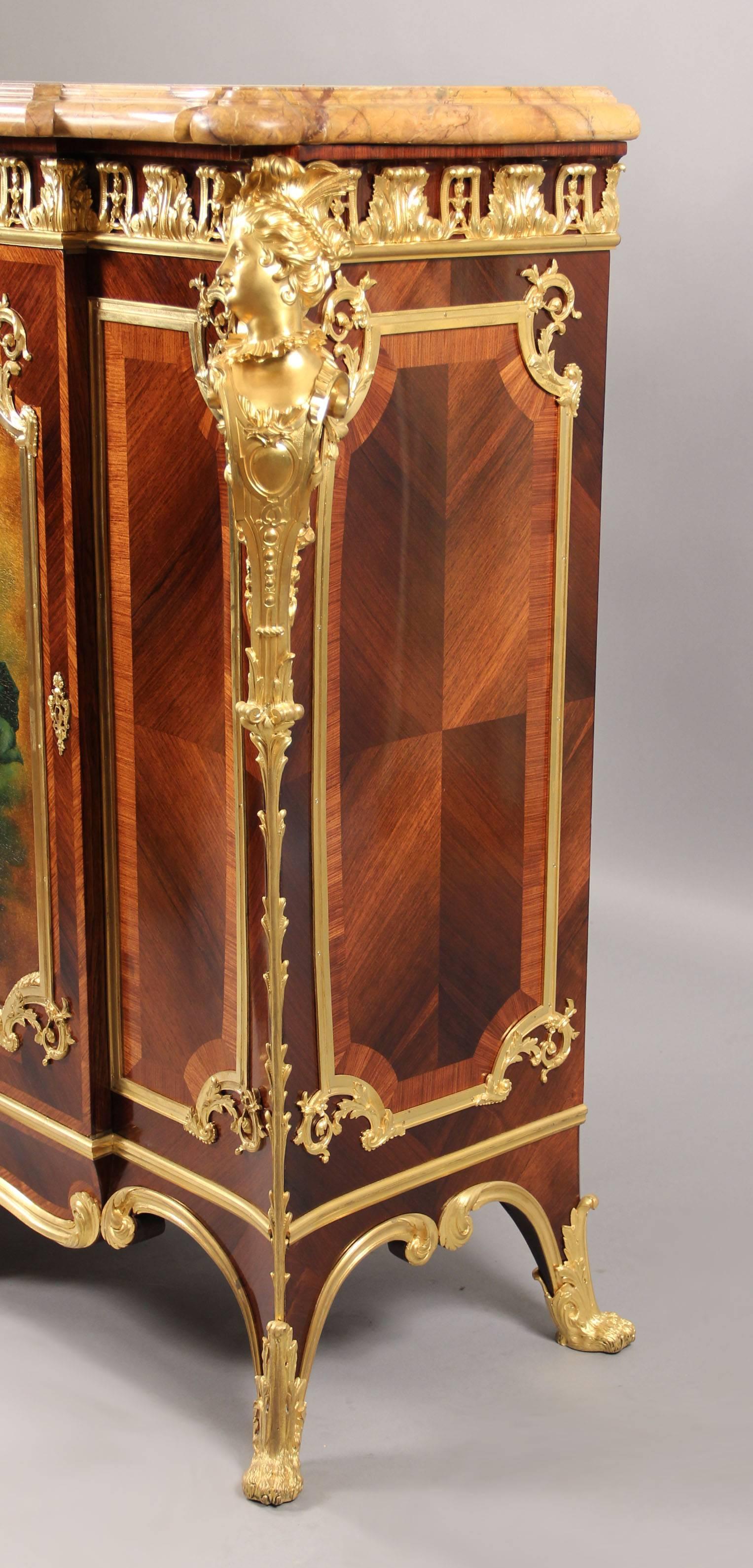 Raffinato mobile in bronzo dorato del XIX secolo di Joseph Zwiener in vendita 1