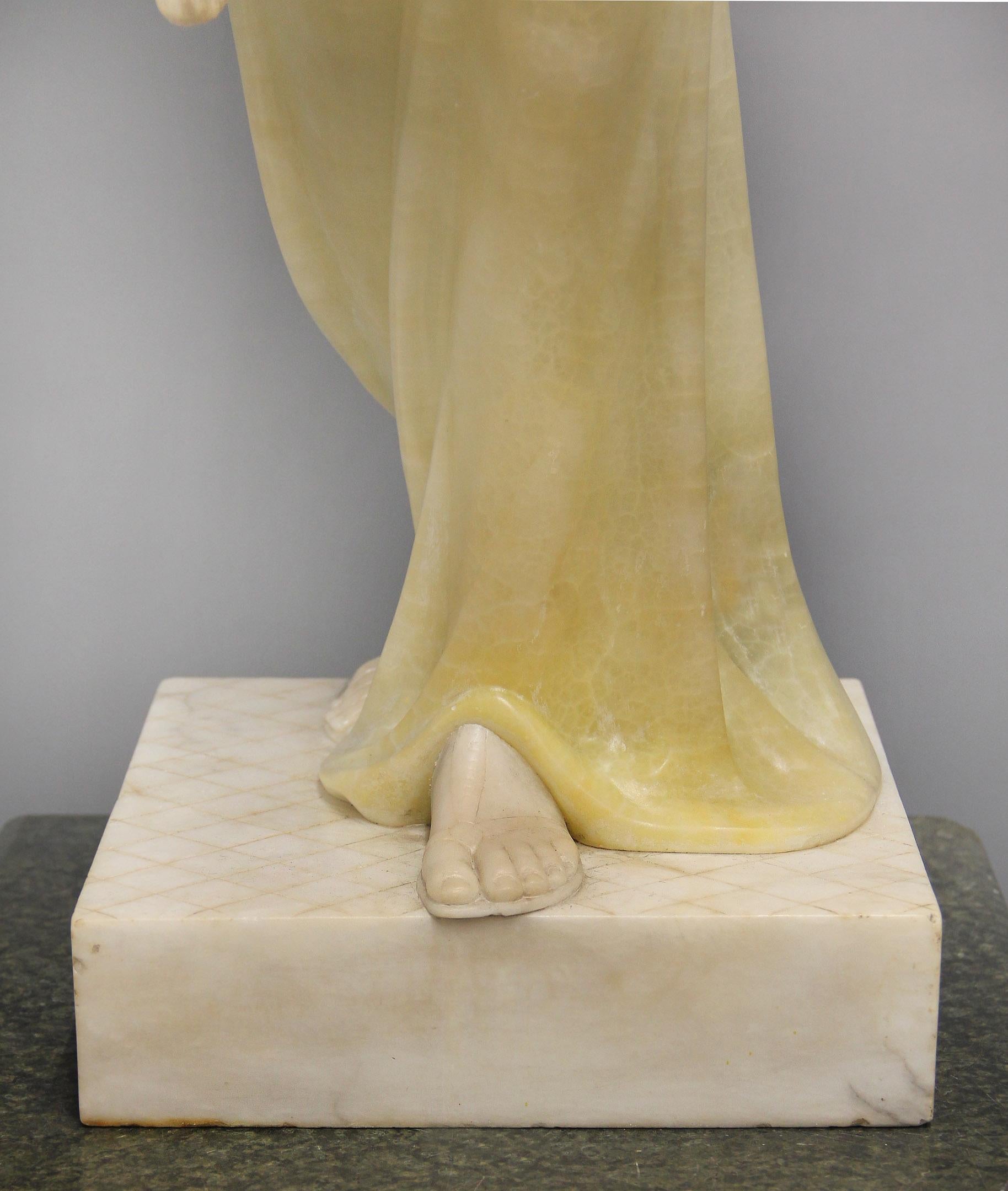 An Impressive Early 20th Century Italian Figural Sculpture Lamp by L. Gremigni For Sale 2
