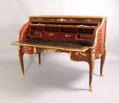 Late 19th Century, Gilt Bronze-Mounted 'Bureau a Cylindre' by François Linke