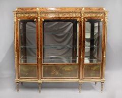 Palatial Late 19th Century Gilt Bronze Mounted Vitrine by Joseph Zwiener