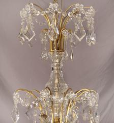 Palatial and Unique Gilt Bronze and Crystal Chandelier, Maison Jansen, France