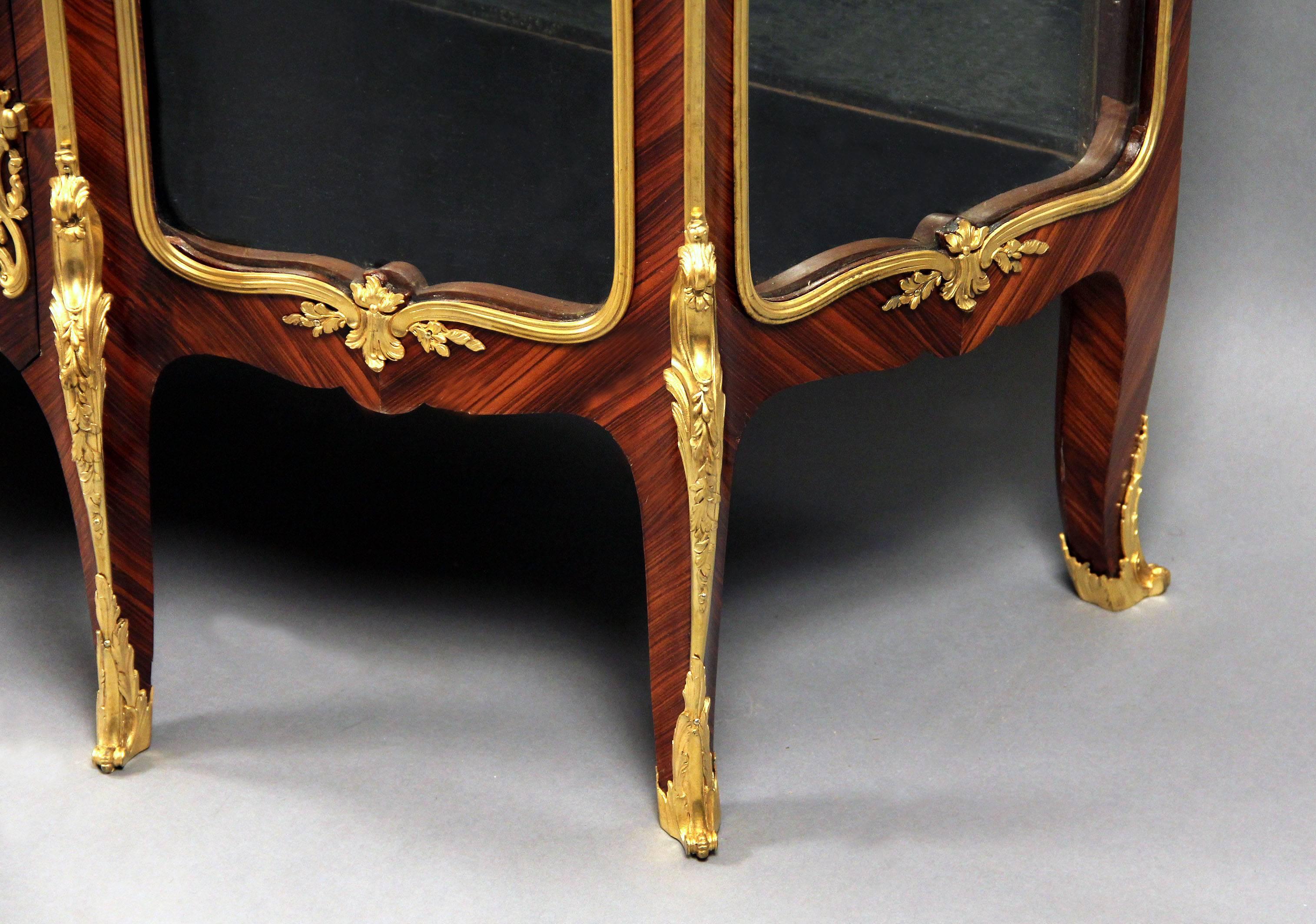 Fantastic Late 19th Century Gilt Bronze Mounted Vitrine by François Linke In Excellent Condition In New York, NY