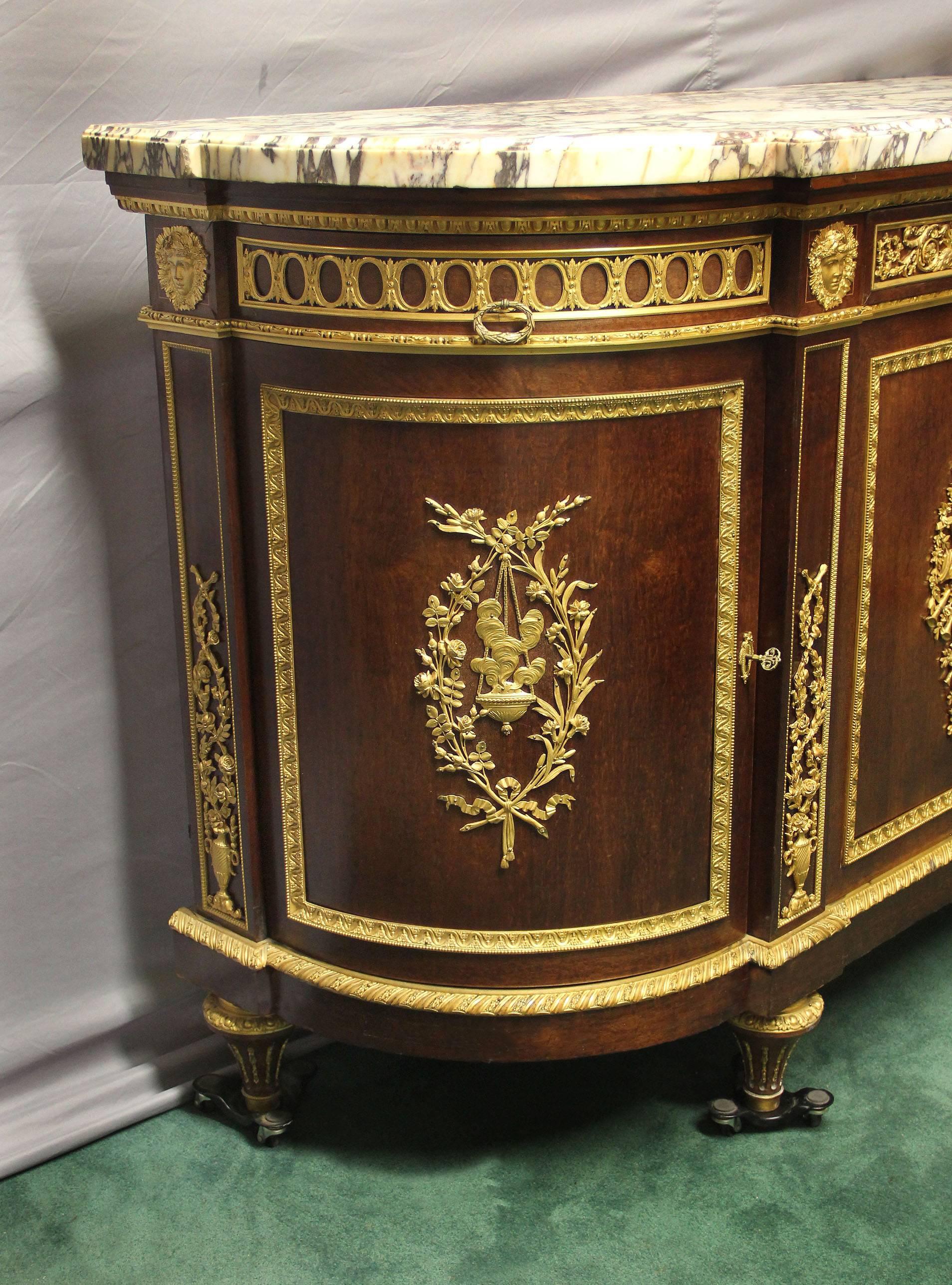 Important Late 19th Century Bronze-Mounted Commode / Server by Maison Grimard In Excellent Condition In New York, NY