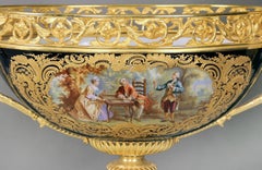 Very Impressive Late 19th Century Gilt Bronze-Mounted Sèvres Style Garniture