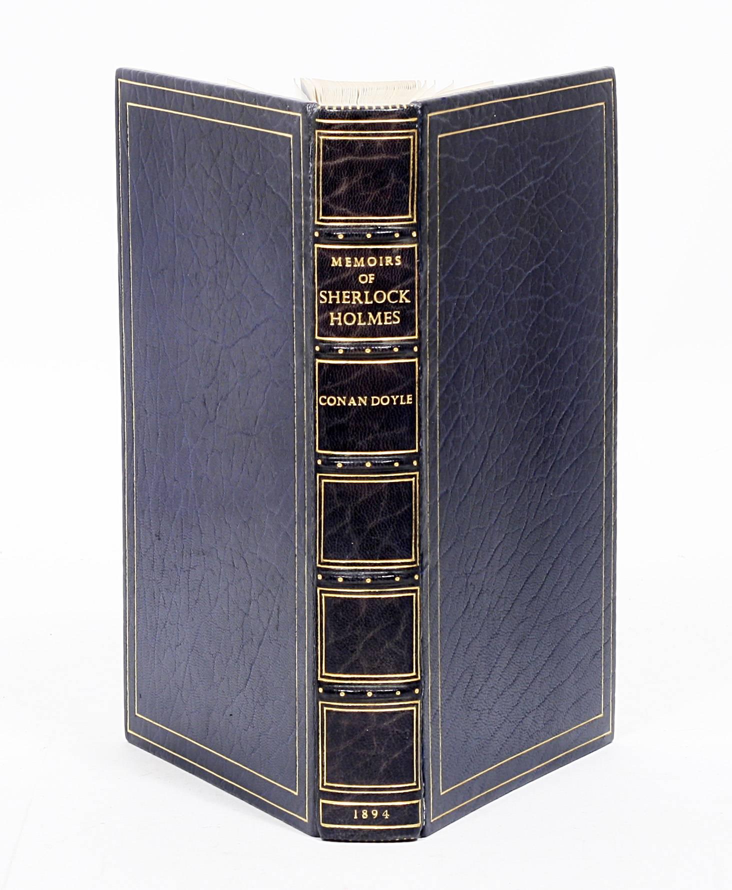 First edition of Doyle’s second, and arguably greatest, collection of Sherlock Holmes stories, with 90 illustrations by Sidney Paget. In stunning early morocco binding by George Bayntun.

Beginning with “The Adventure of Silver Blaze”, the