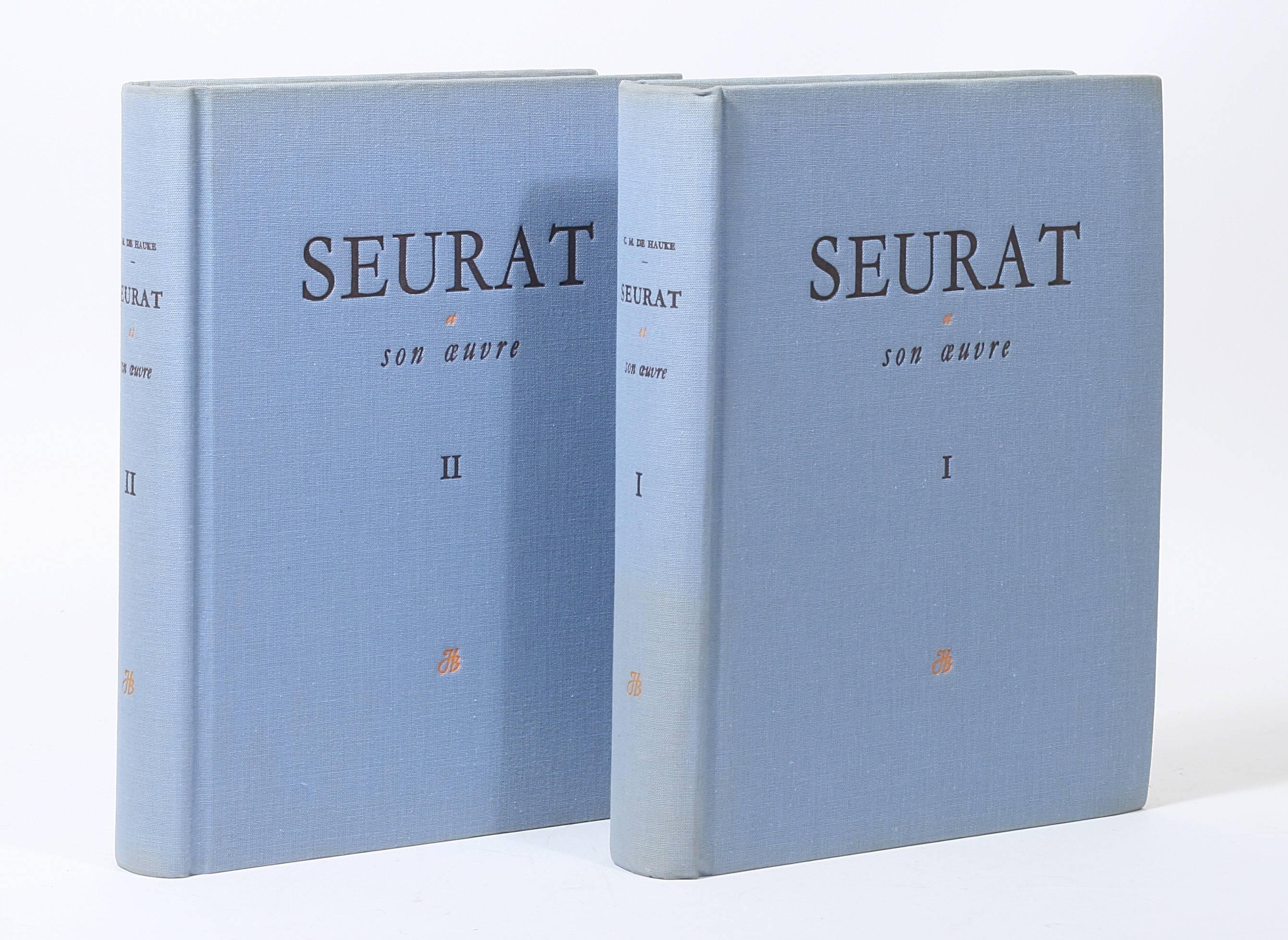 First edition, number 26 of only 50 copies of the exemplaires d'auteur from a total edition of 600. The authoritative catalogue raisonne of Seurat's work. With over 700 illustrations.

Paris: Grund, 1961. Large quarto (approximately 11 x 13