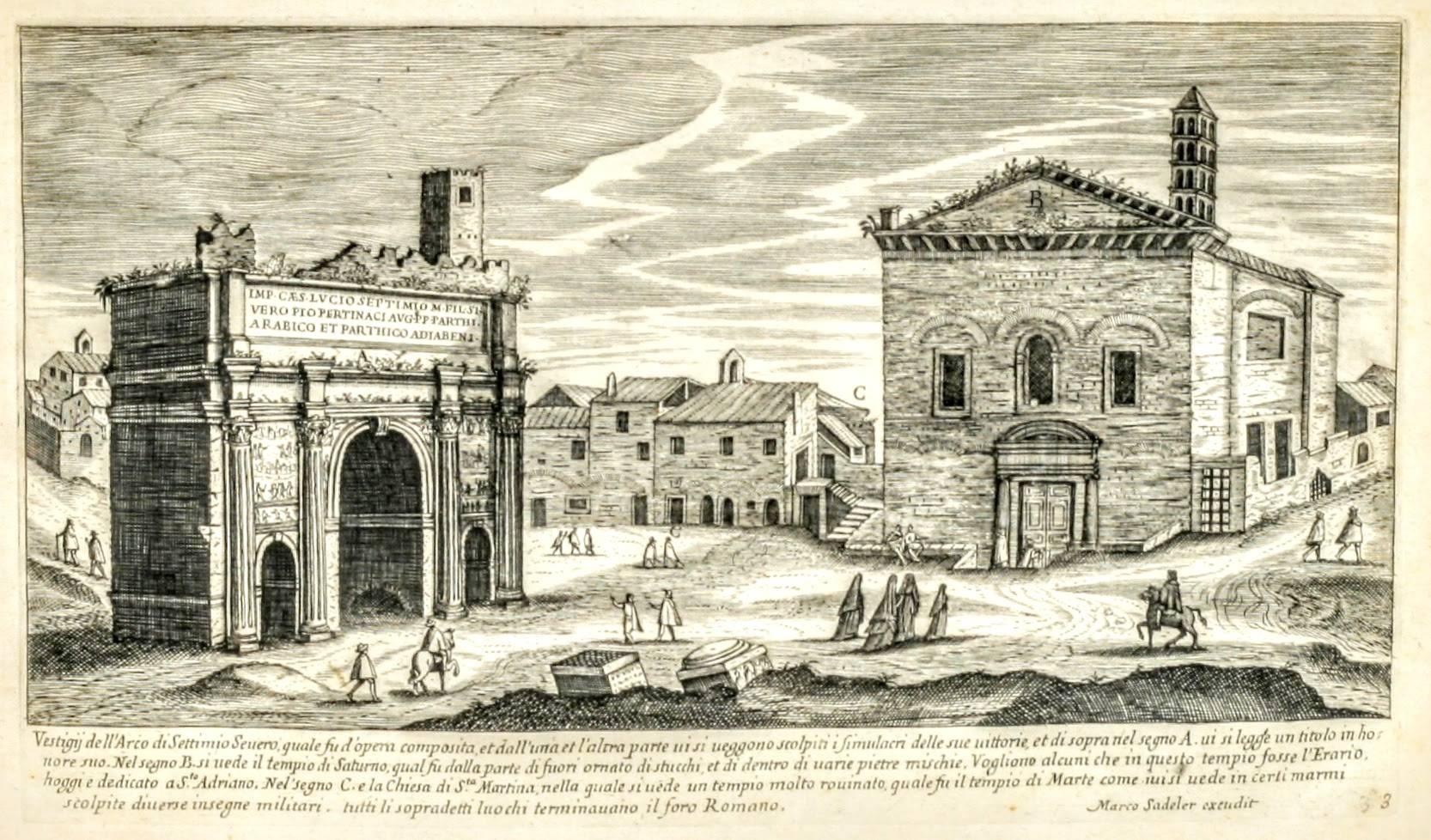 1660 Roman Engraving by Marco Sadeler In Good Condition In New York, NY