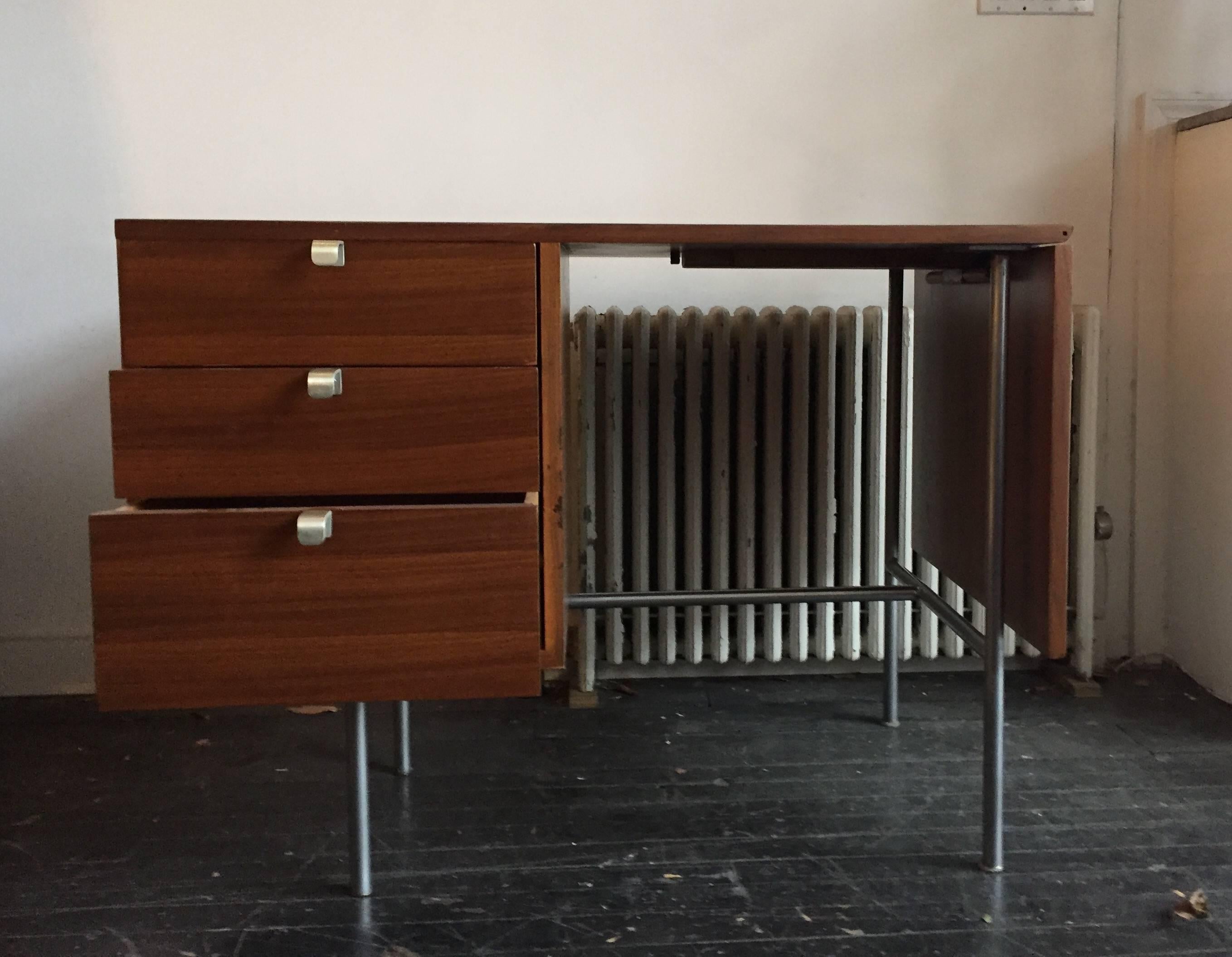 Mid-Century Modern George Nelson Drop-Leaf Desk, Herman Miller, 1950s