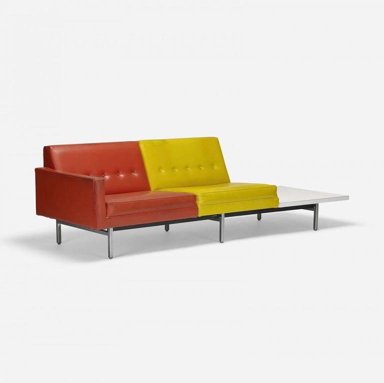 Nelson Steel Frame Modular Sofa Herman Miller, 1956 at 1stDibs
