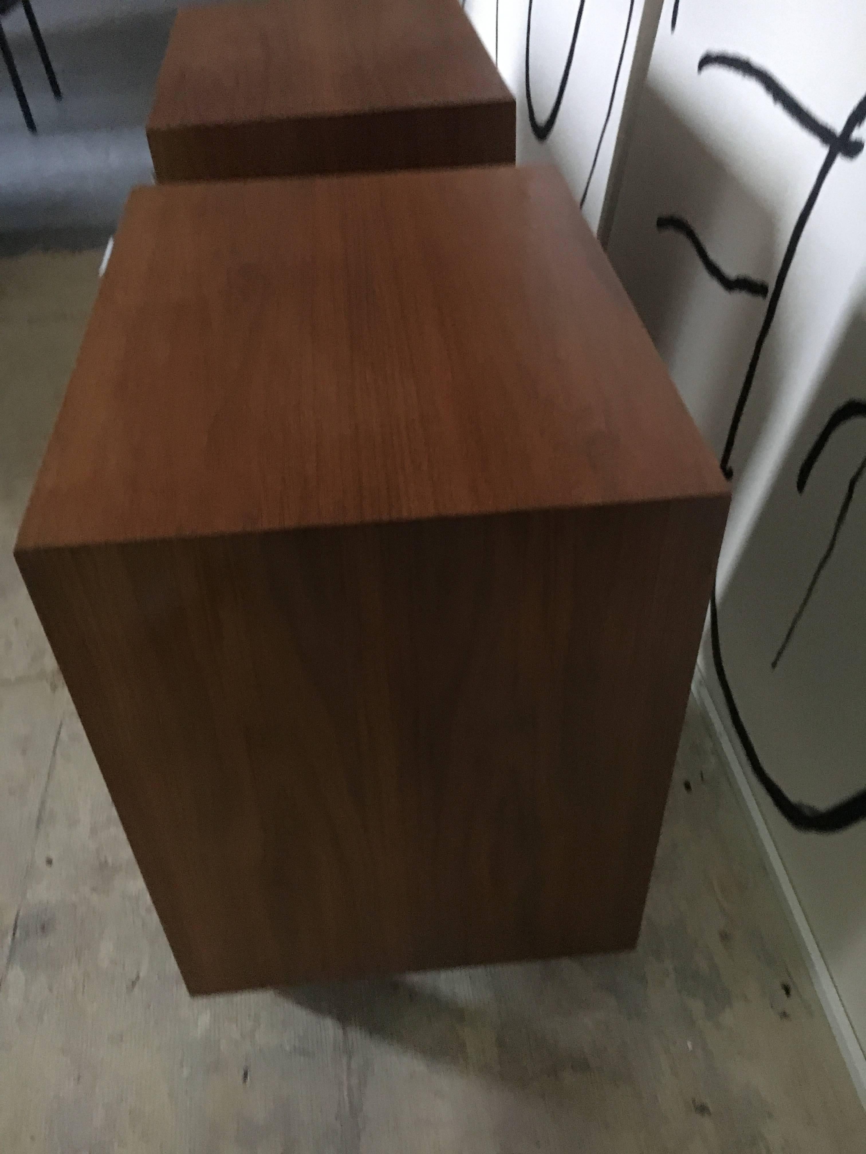 George Nelson Pair of Walnut Cabinets for Herman Miller, 1948 In Good Condition In Brooklyn, NY