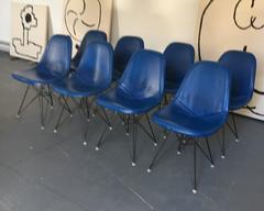 Set of Eight Charles & Ray Eames DKR Eiffel Chairs, Herman Miller, 1950