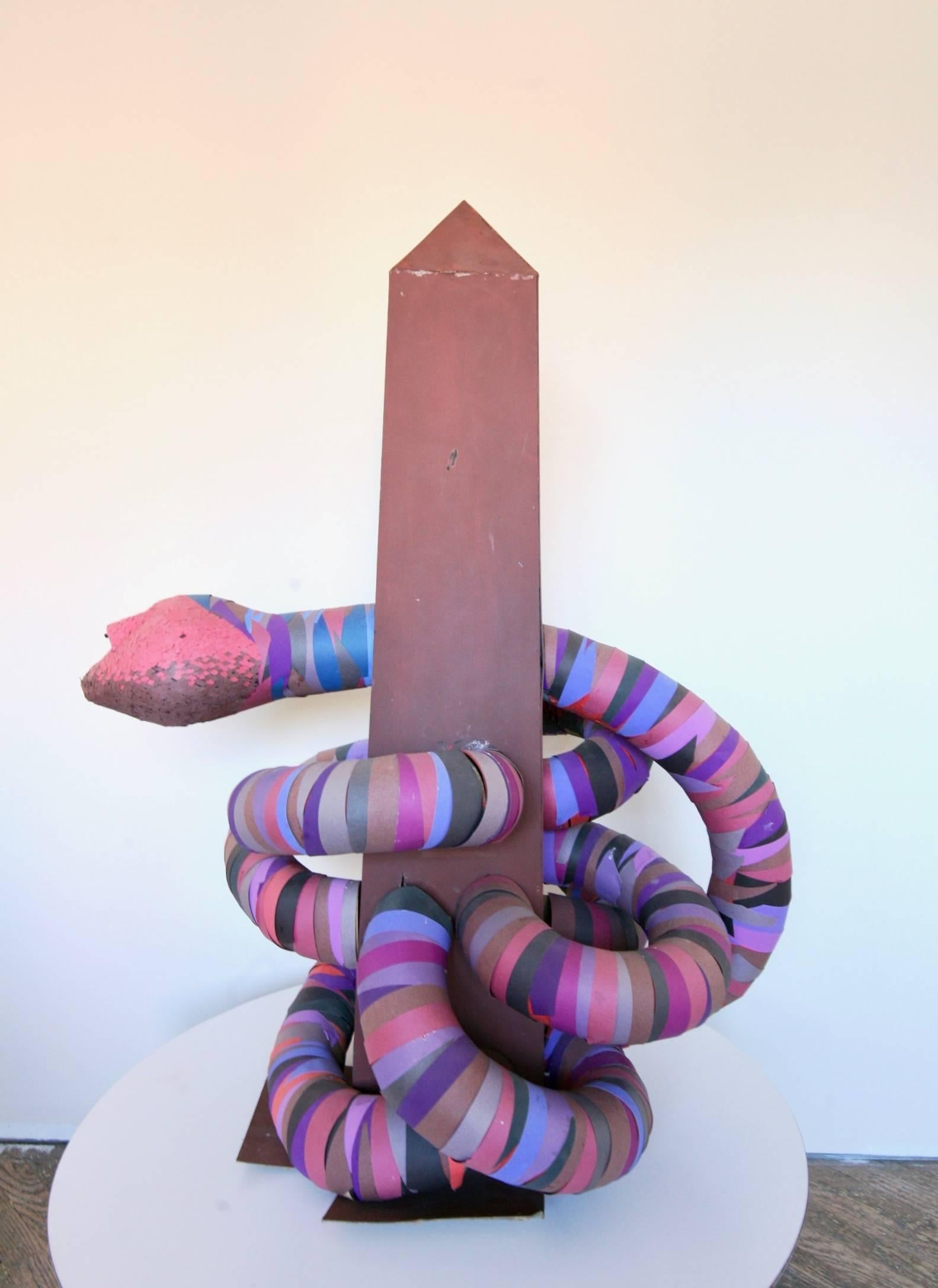 Irving Harper.
Untitled (Snake), circa 1970.
Painted paper construction.