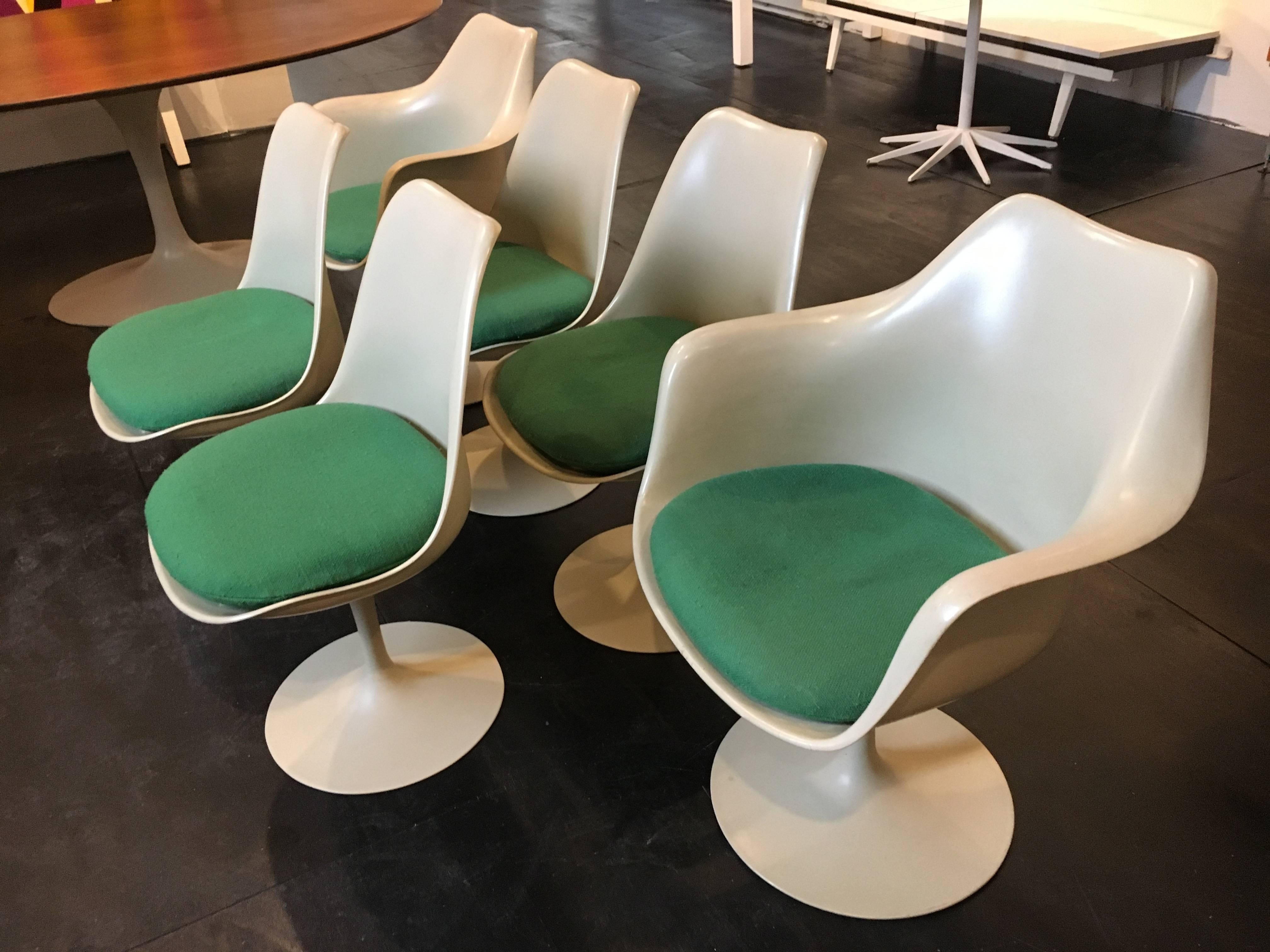 American Set of Six Eero Saarinen Tulip Chairs, 1956 Knoll International