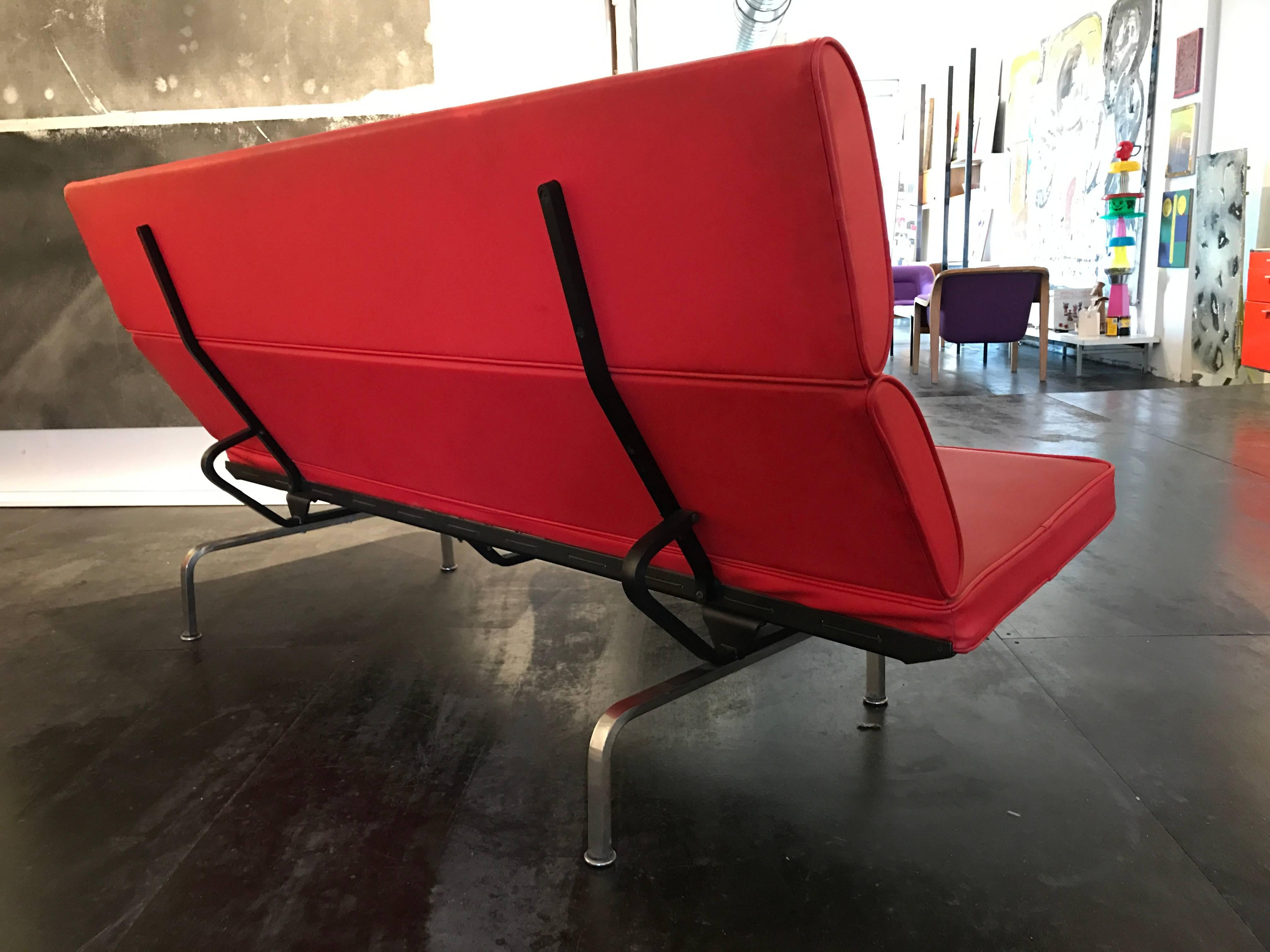 American Charles and Ray Eames Sofa Compact Herman Miller