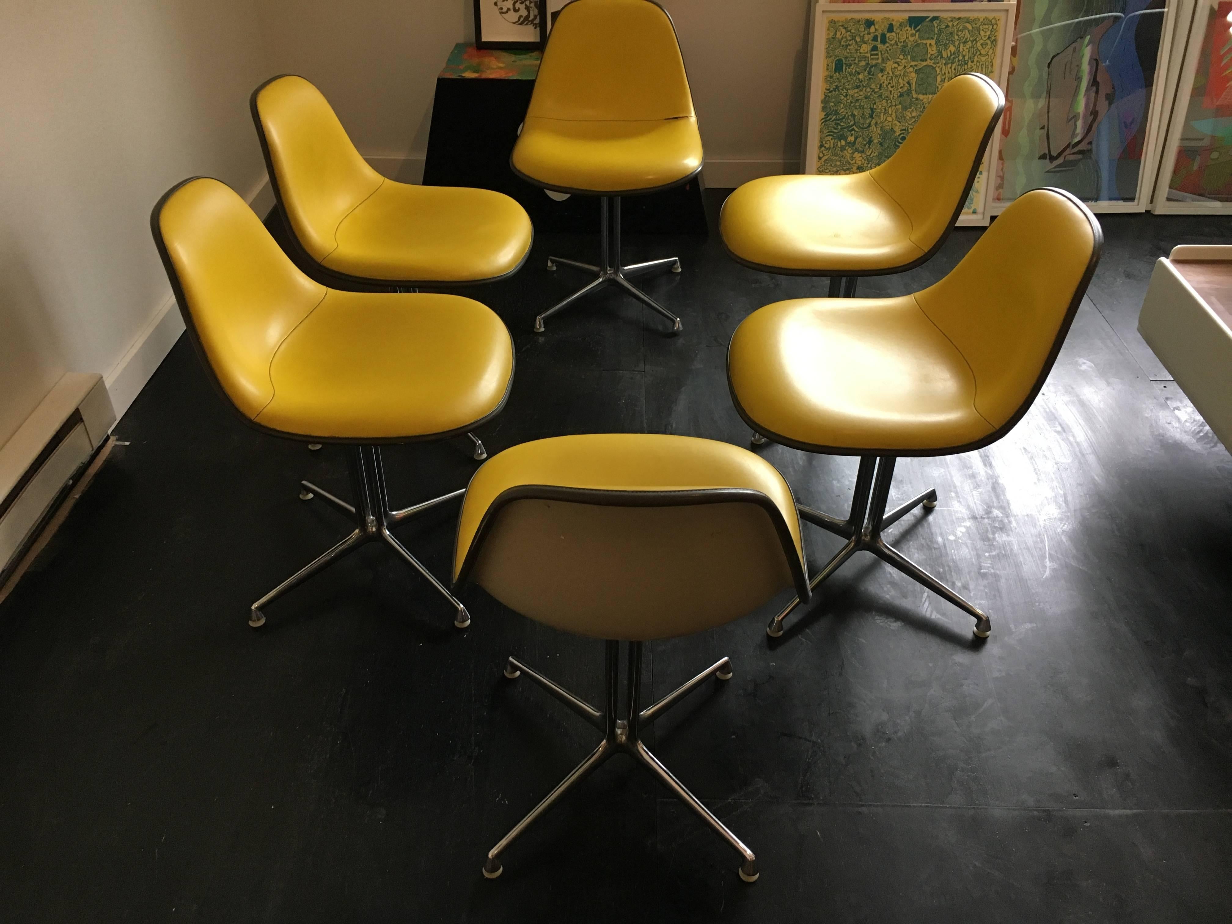 American Set of Six La Fonda Chairs by Charles and Ray Eames Herman Miller
