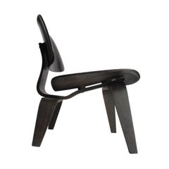 Charles & Ray Eames Black Aniline LCW Chair Herman Miller