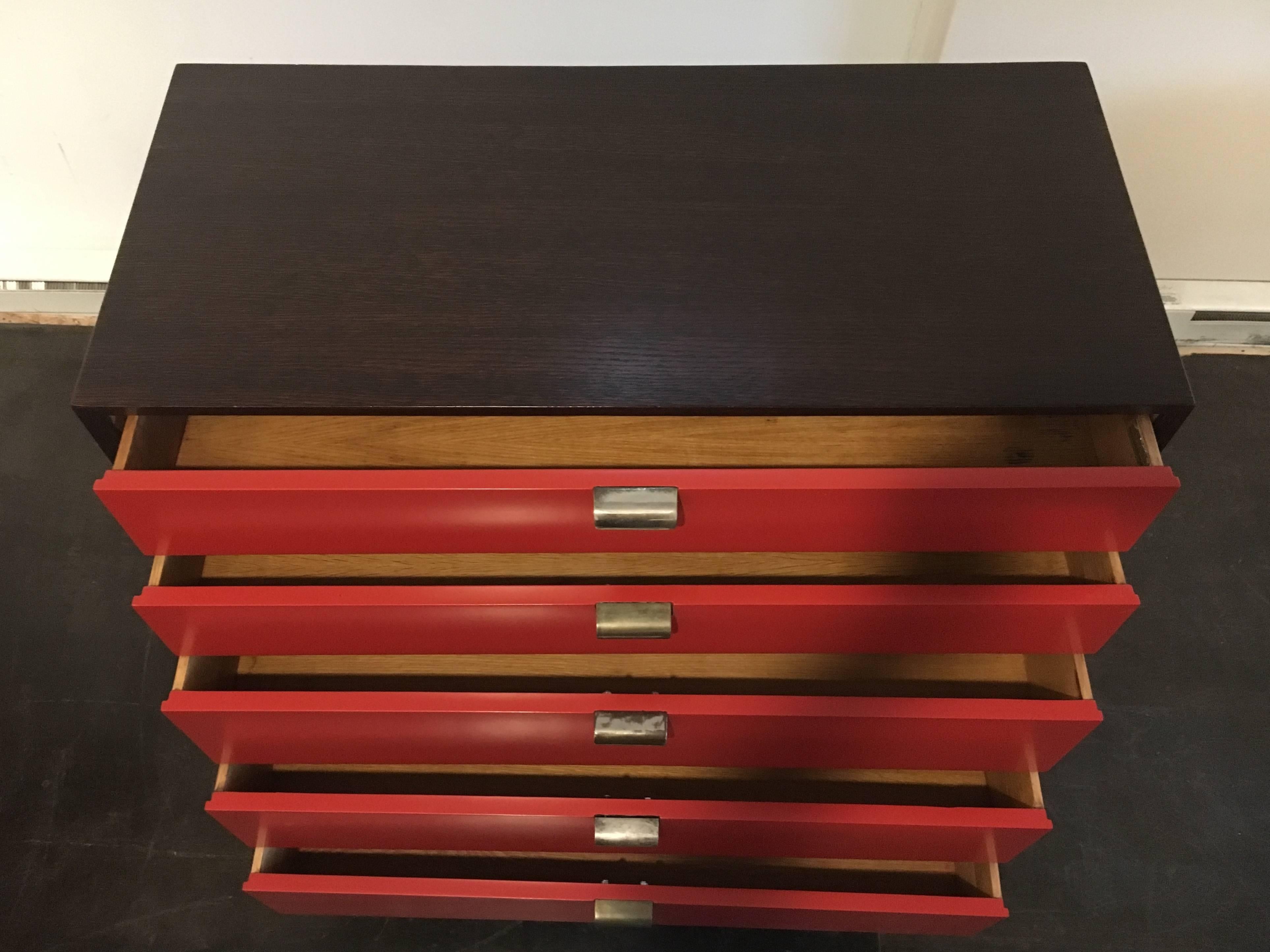 Mid-20th Century George Nelson Tall Dresser, Chest of Drawers for Herman Miller, 1950