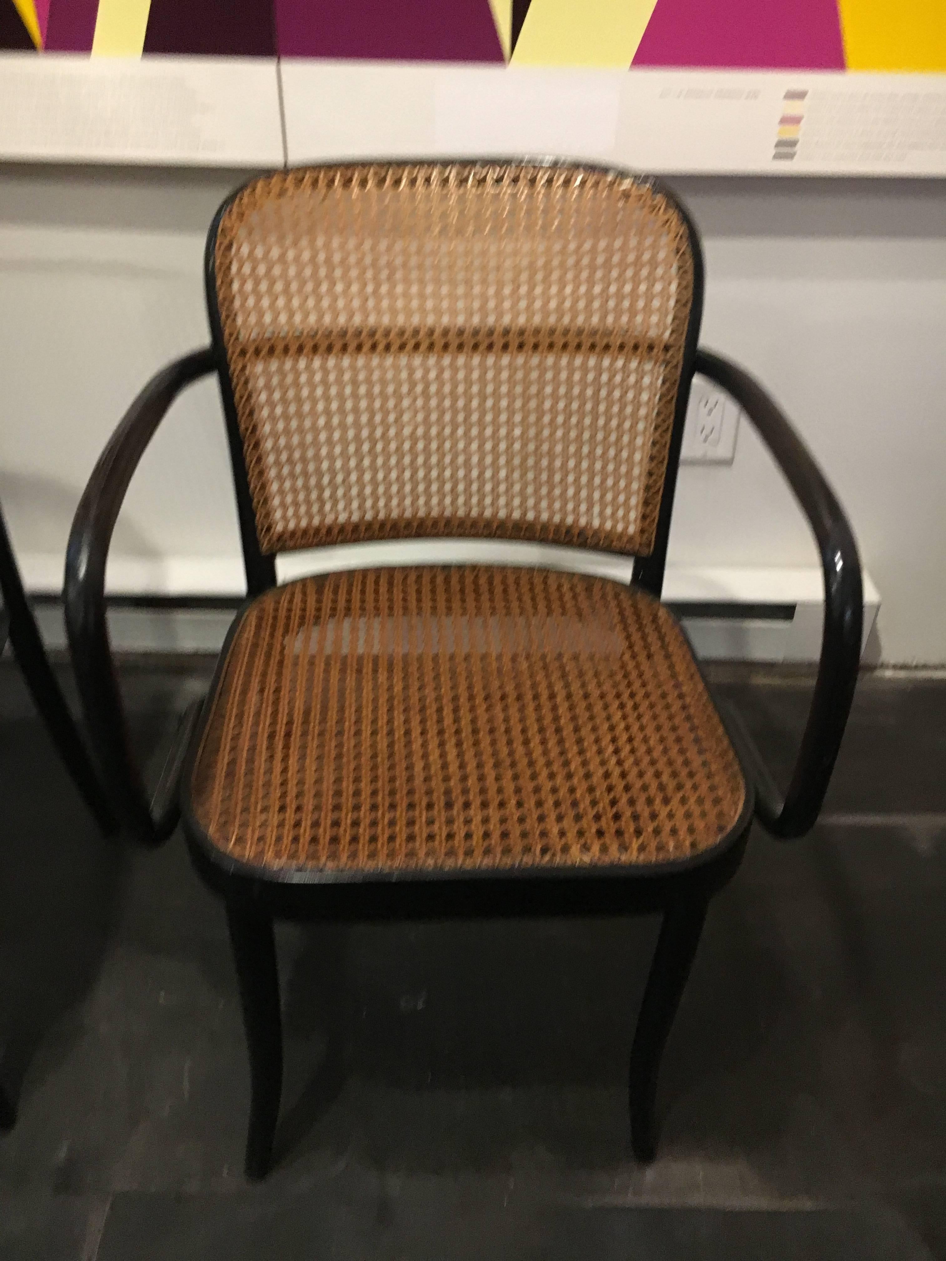 Set of Six Modern Cane Dining Chairs Josef Frank In Excellent Condition In Brooklyn, NY