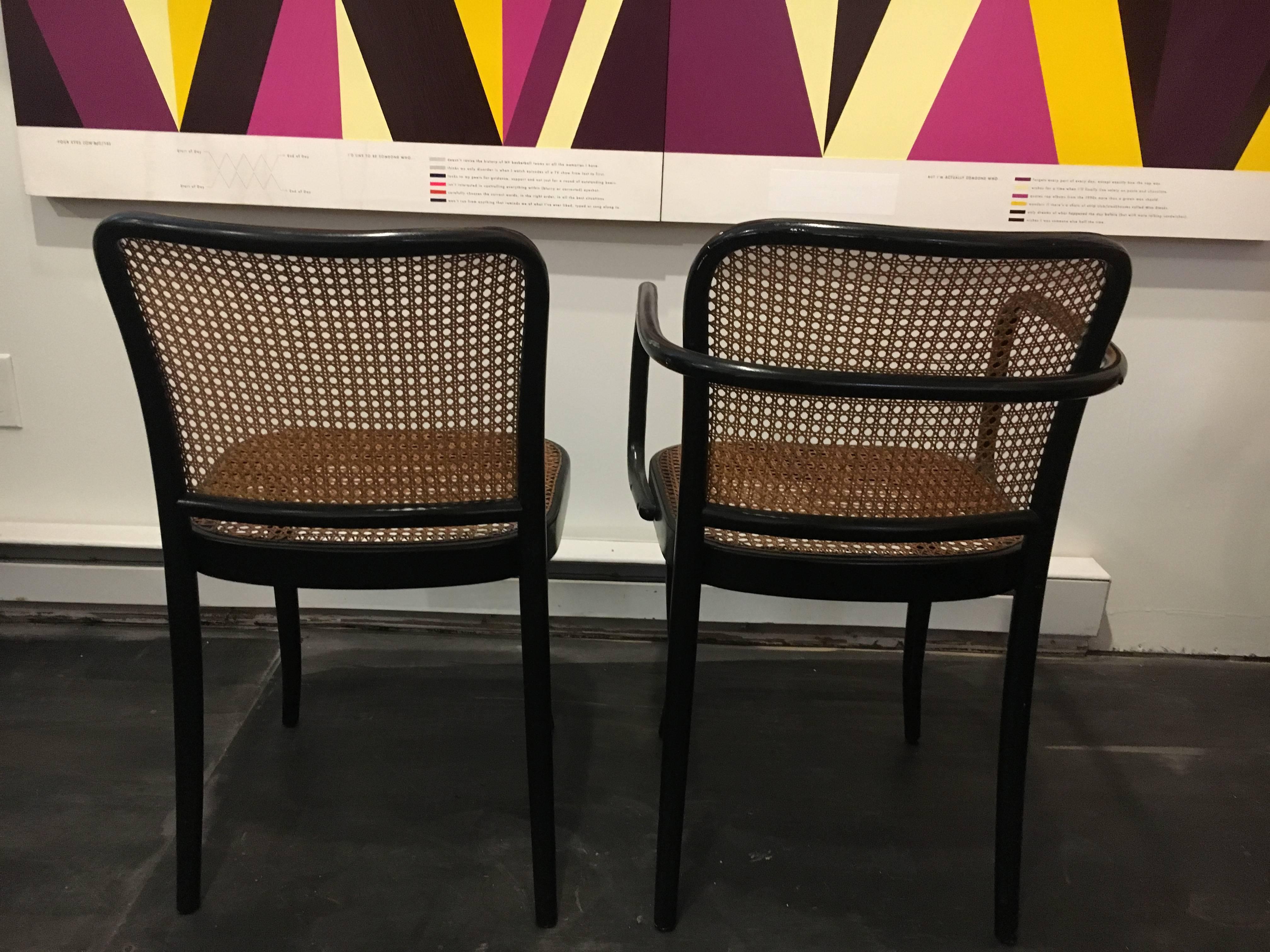 Set of Six Modern Cane Dining Chairs Josef Frank 2