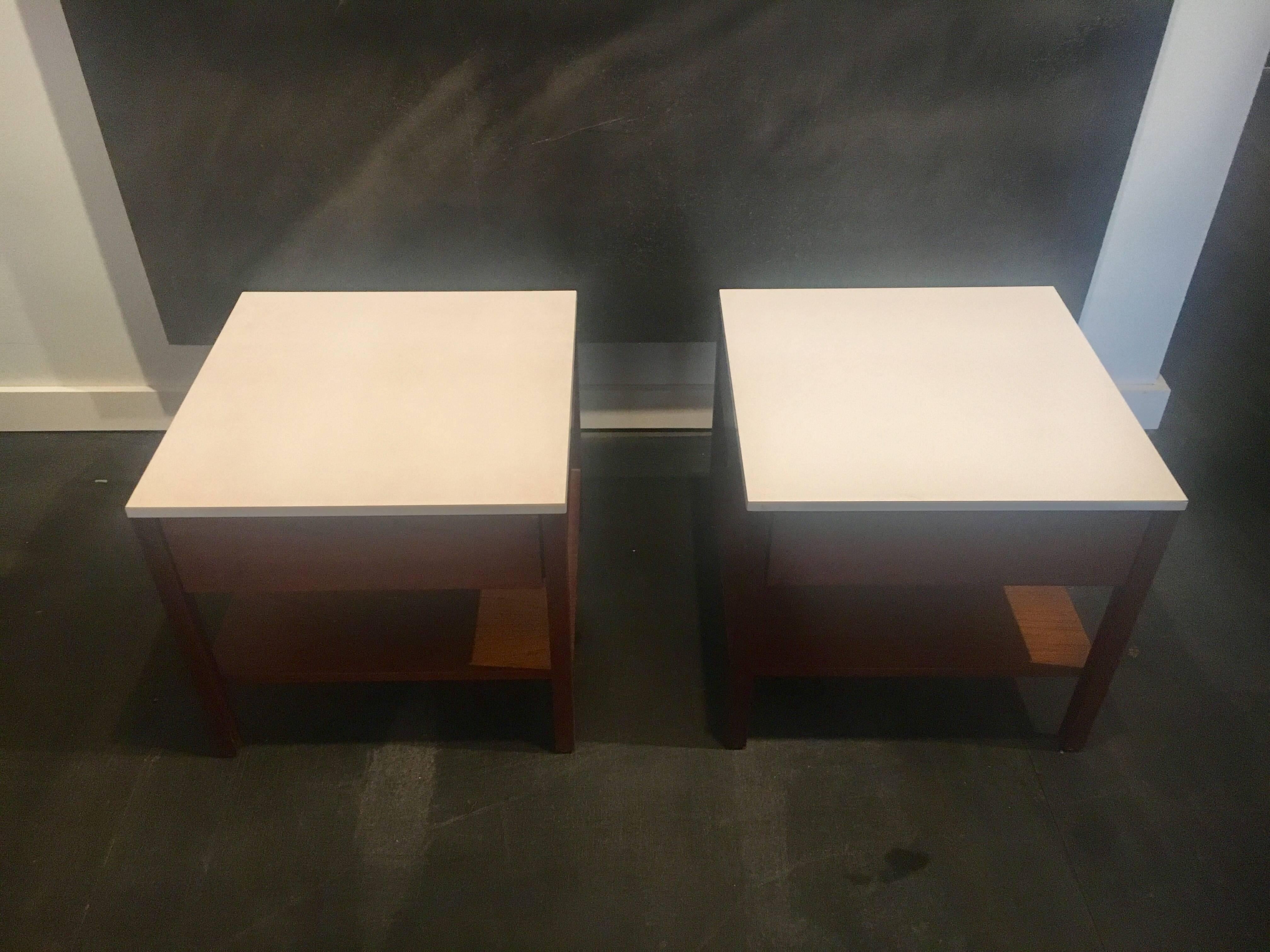 American Florence Knoll Nightstands End-Tables, Knoll, 1959
