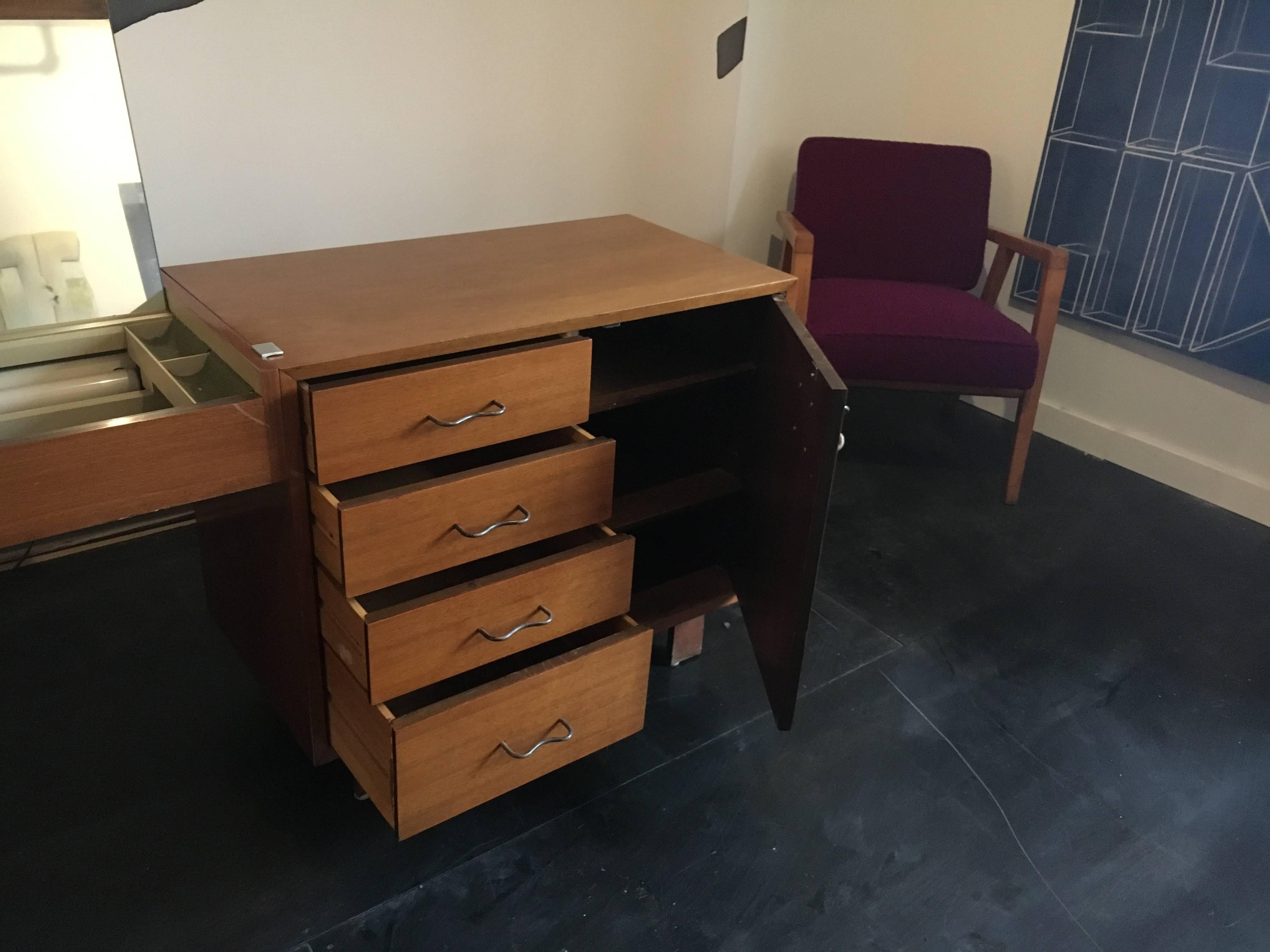 Mid-20th Century George Nelson Credenza/Dressers with Vanity/Desk Herman Miller, 1950 For Sale