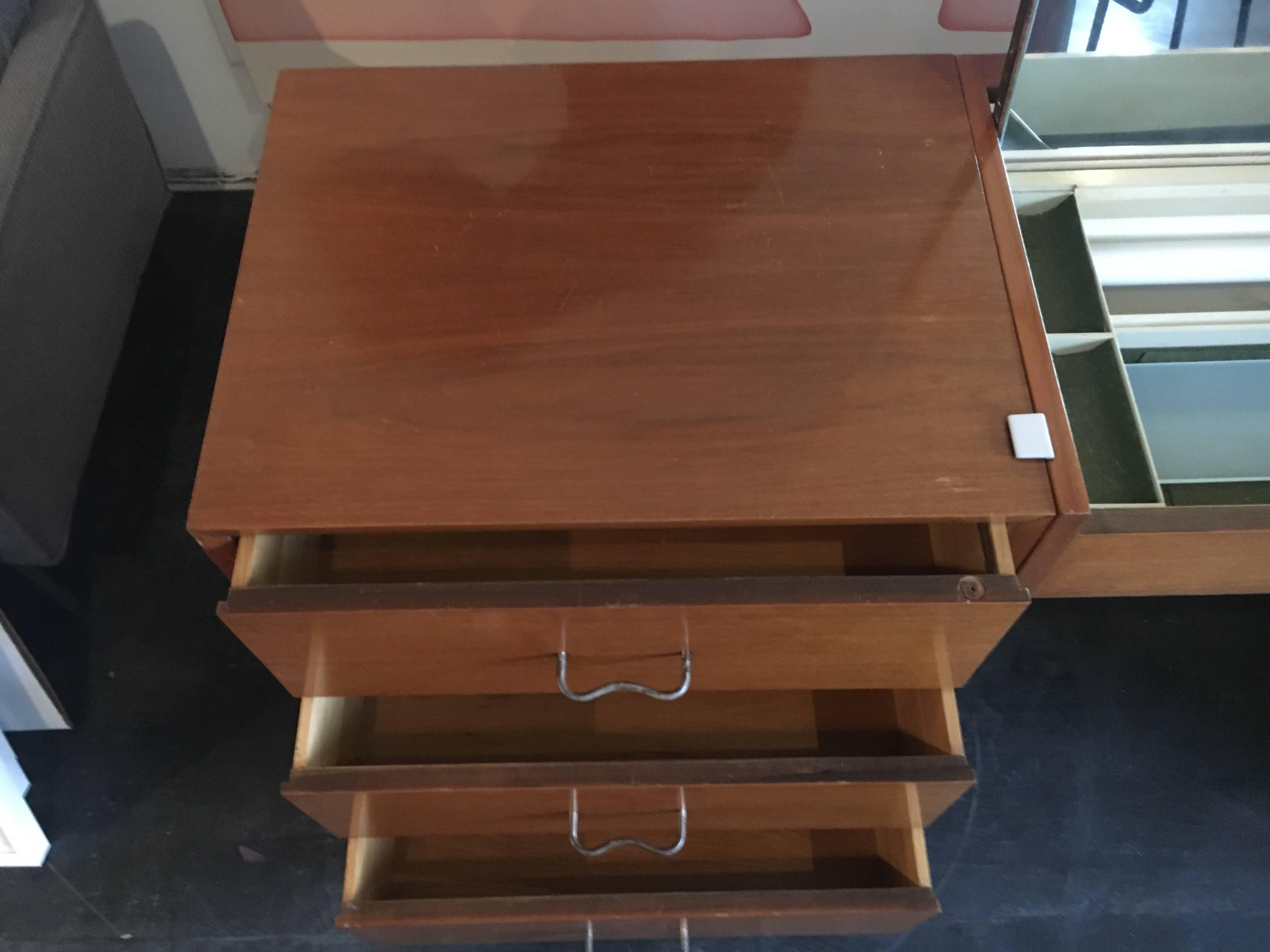 George Nelson Credenza/Dressers with Vanity/Desk Herman Miller, 1950 For Sale 1