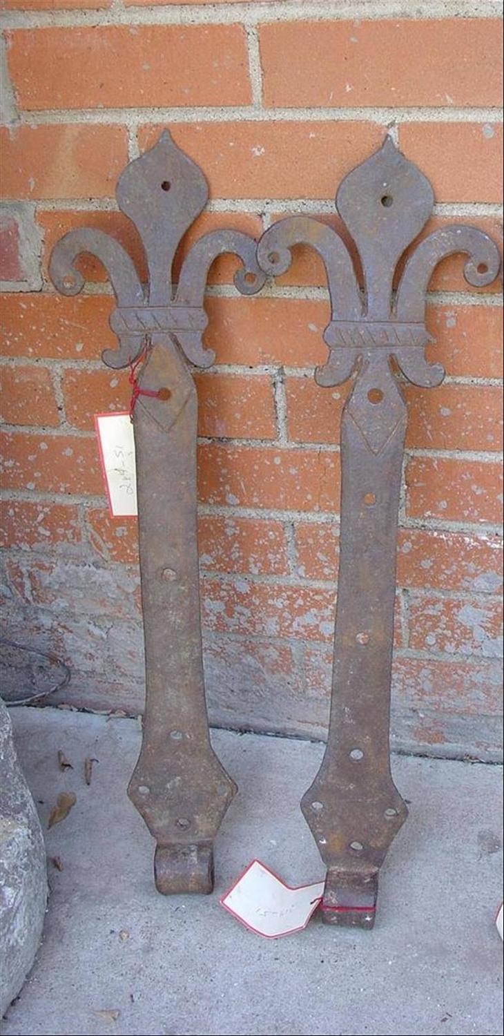 Lot of Rare 15th Century Iron Door Hinges from France For Sale at 1stdibs