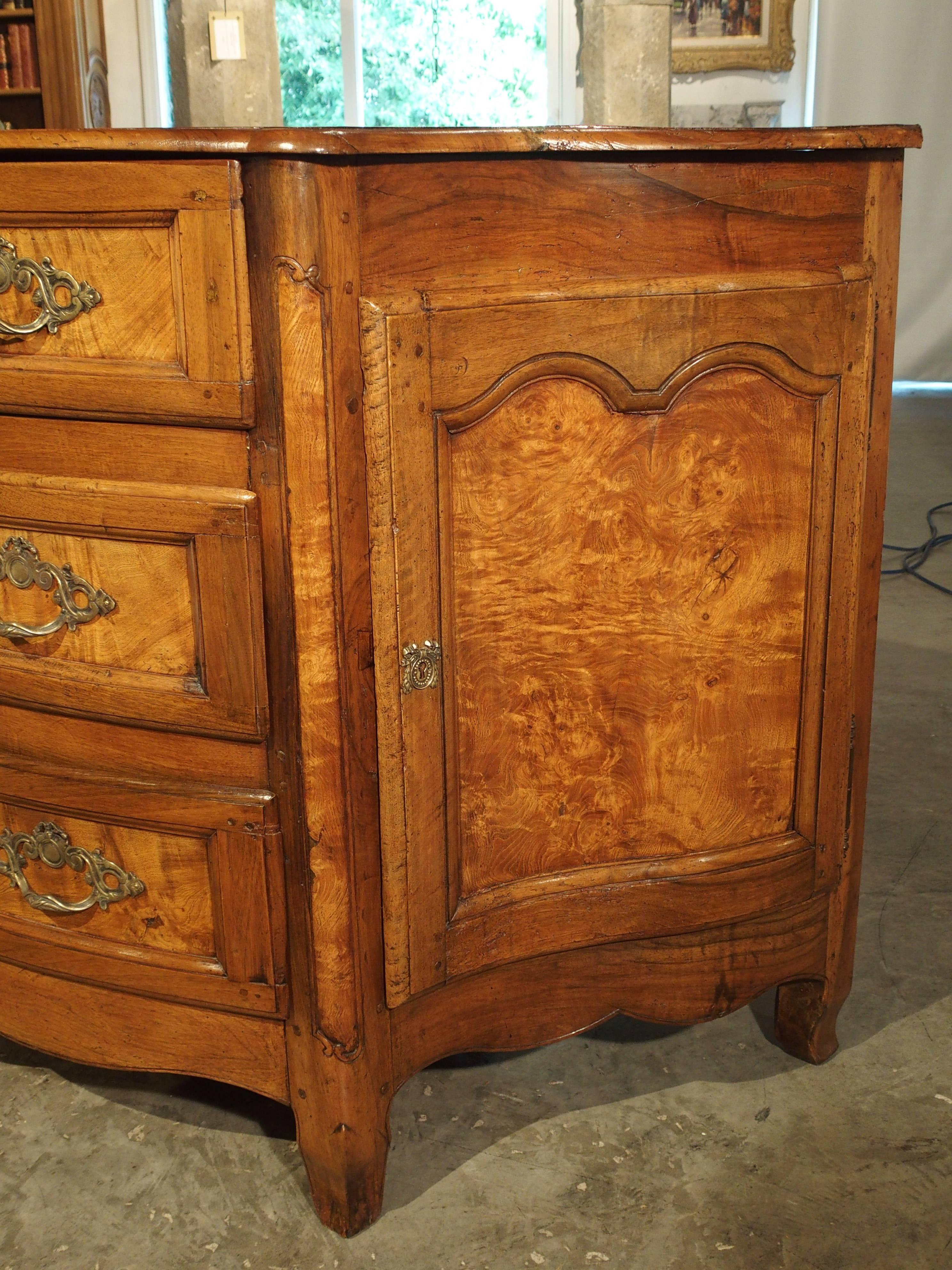Rare 18th Century Commode with Side Doors Walnut, Rhone Valley, France In Good Condition For Sale In Dallas, TX