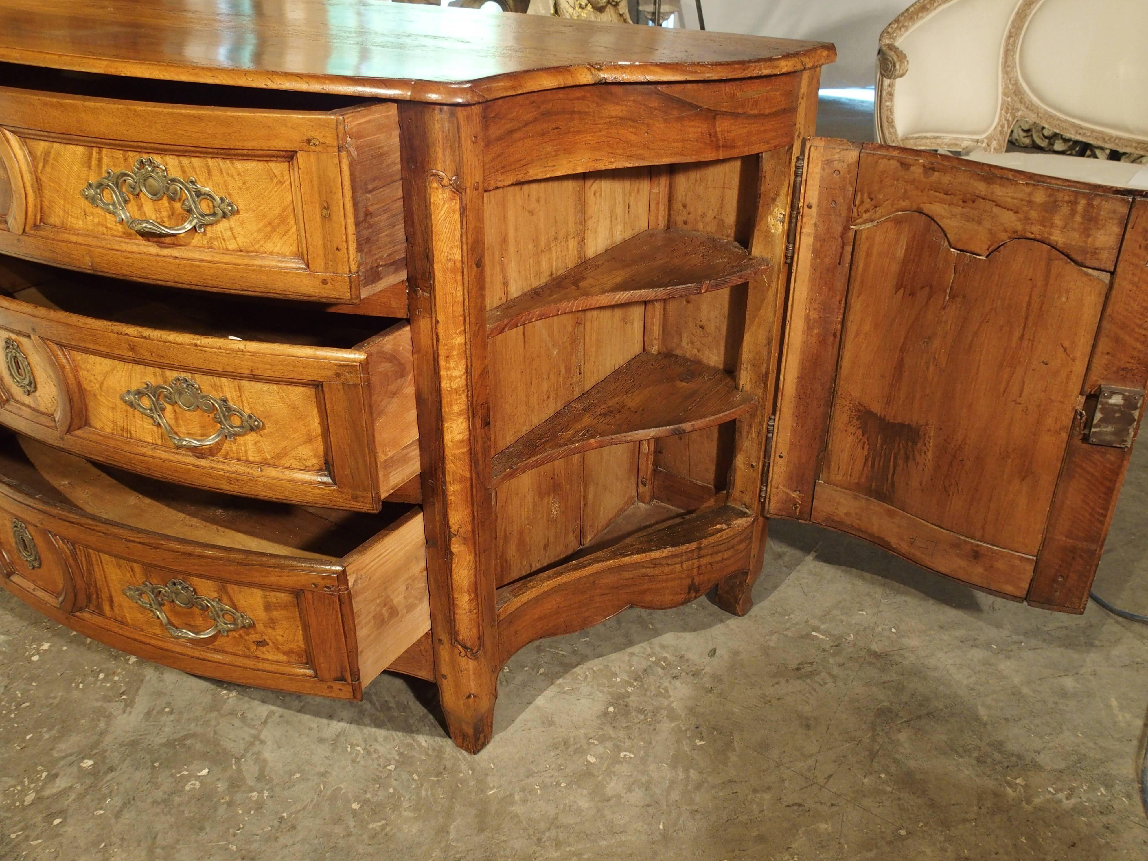 Rare 18th Century Commode with Side Doors Walnut, Rhone Valley, France For Sale 2