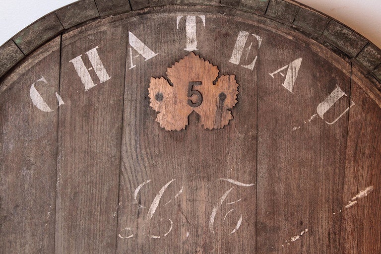 Massive Antique French Wine Barrel Frontage, 