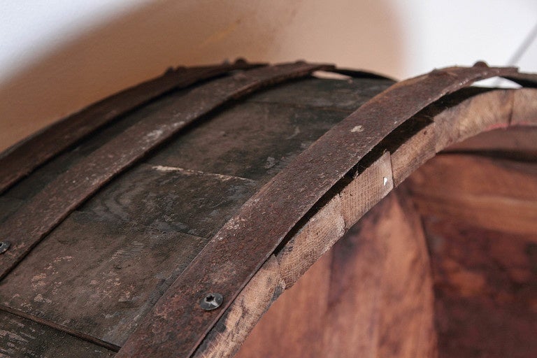 Massive Antique French Wine Barrel Frontage, 