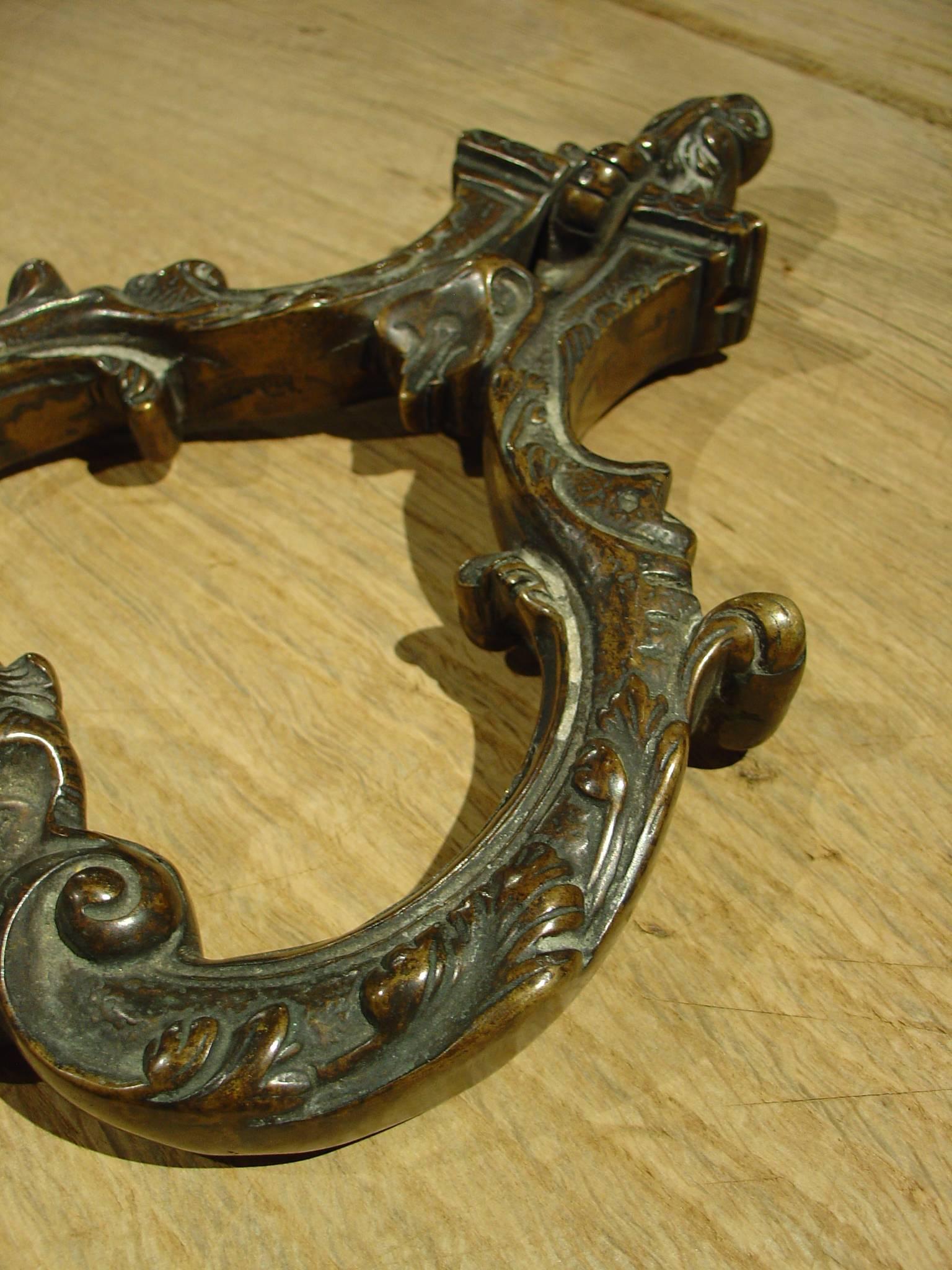 Rare Pair of Bronze Door Knockers from Venice, circa 1700 4