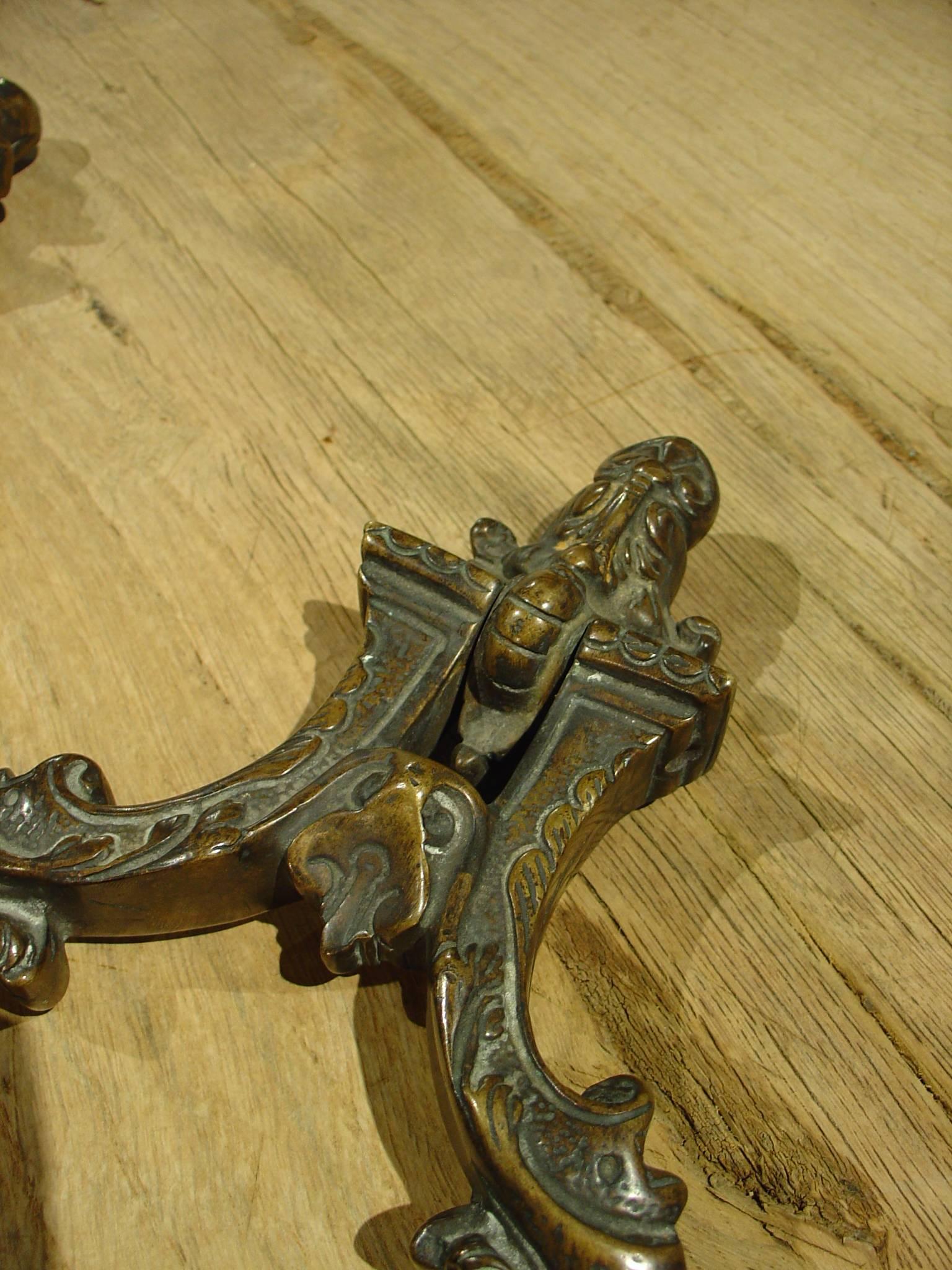 Rare Pair of Bronze Door Knockers from Venice, circa 1700 1