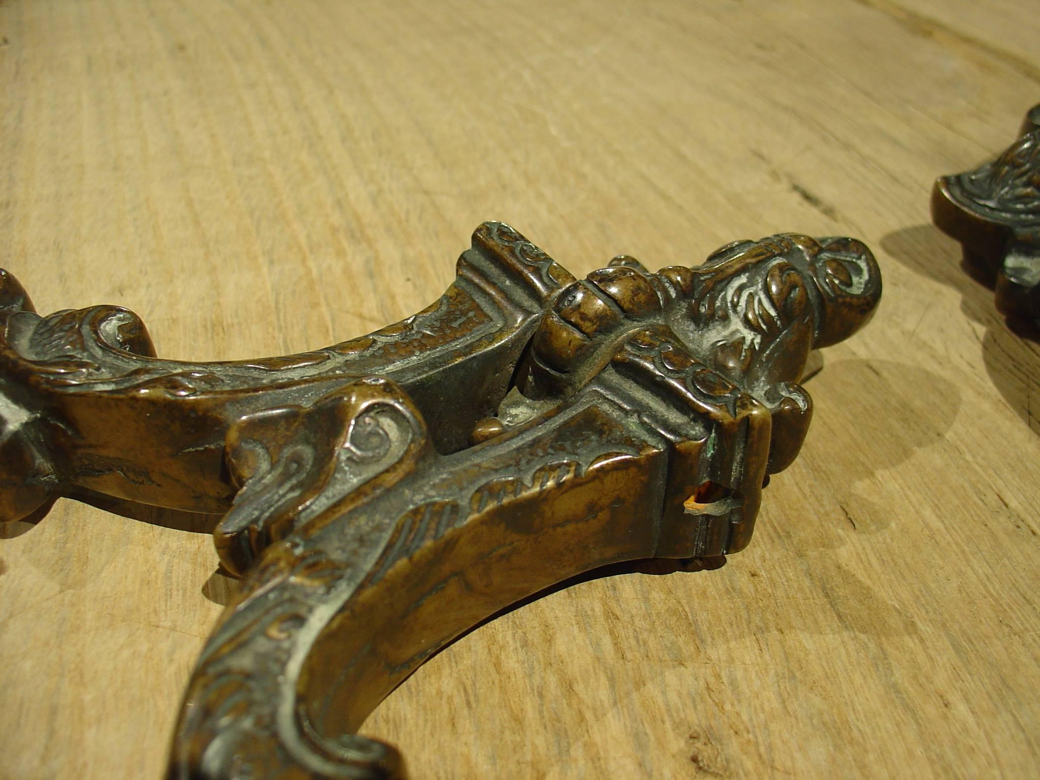 Rare Pair of Bronze Door Knockers from Venice, circa 1700 2
