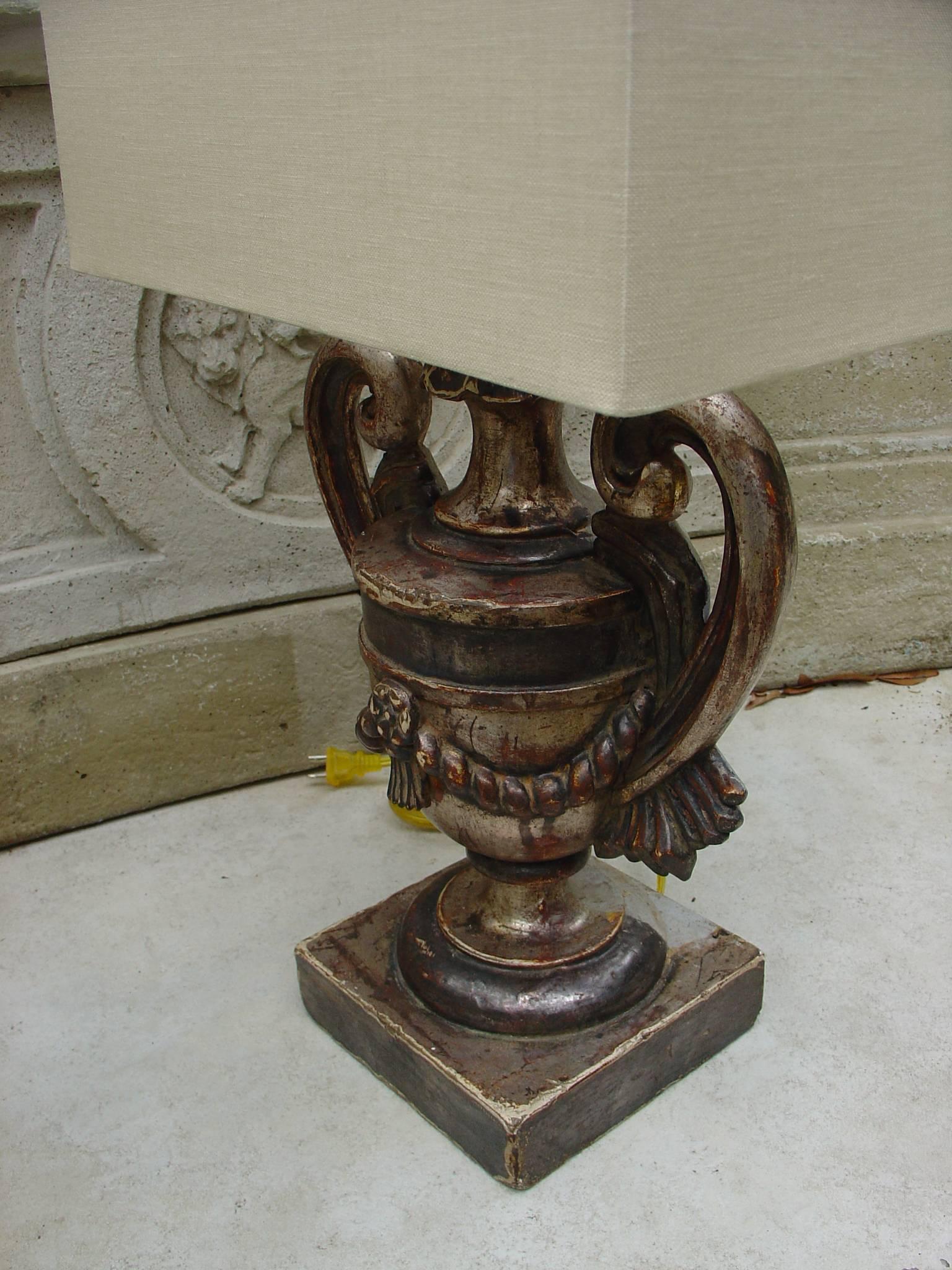 Pair of Italian Candlestick Lamps with Custom Shades 2