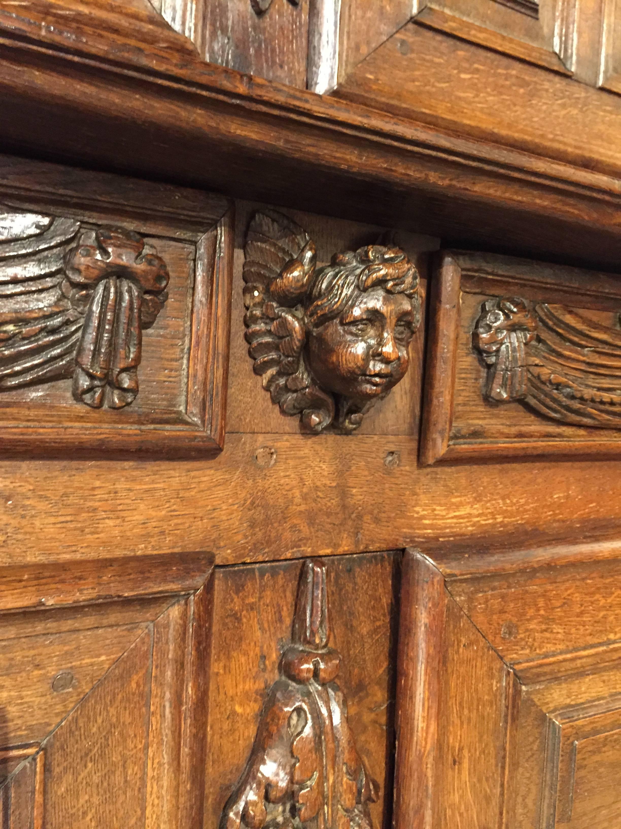 Rare Late Renaissance Cabinet from France, 17th Century In Good Condition In Dallas, TX