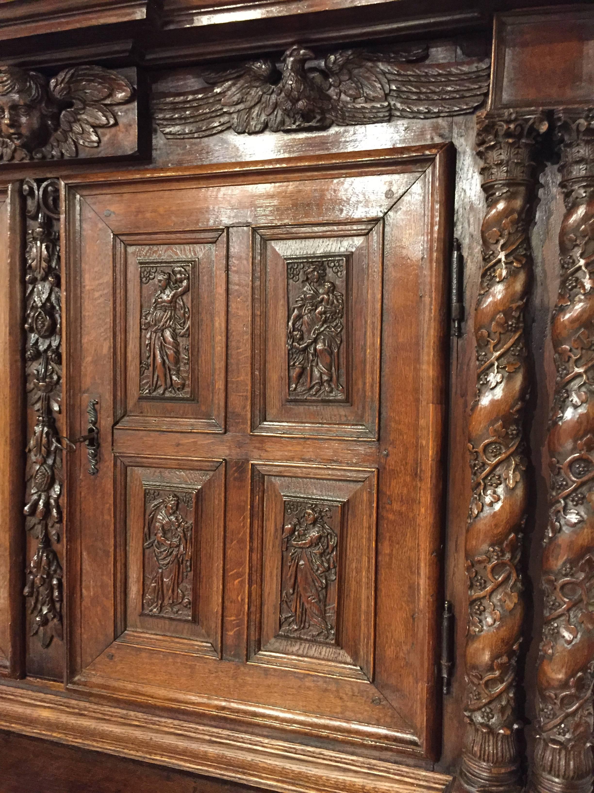 Rare Late Renaissance Cabinet from France, 17th Century 1