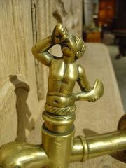 Antique Bronze "Triton" Spout from France, circa 1880