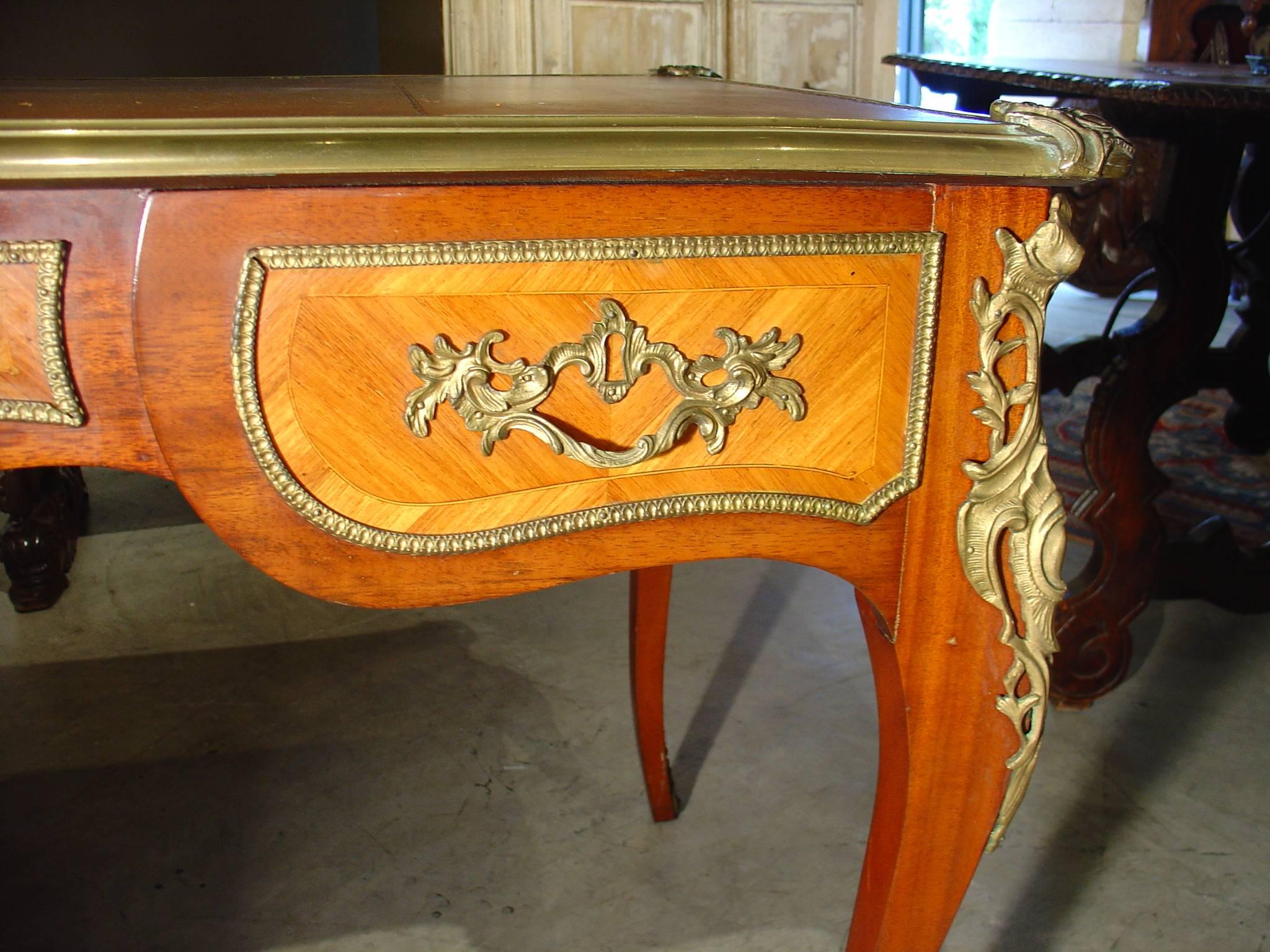Antique Louis XV Style Bureau Plat 1