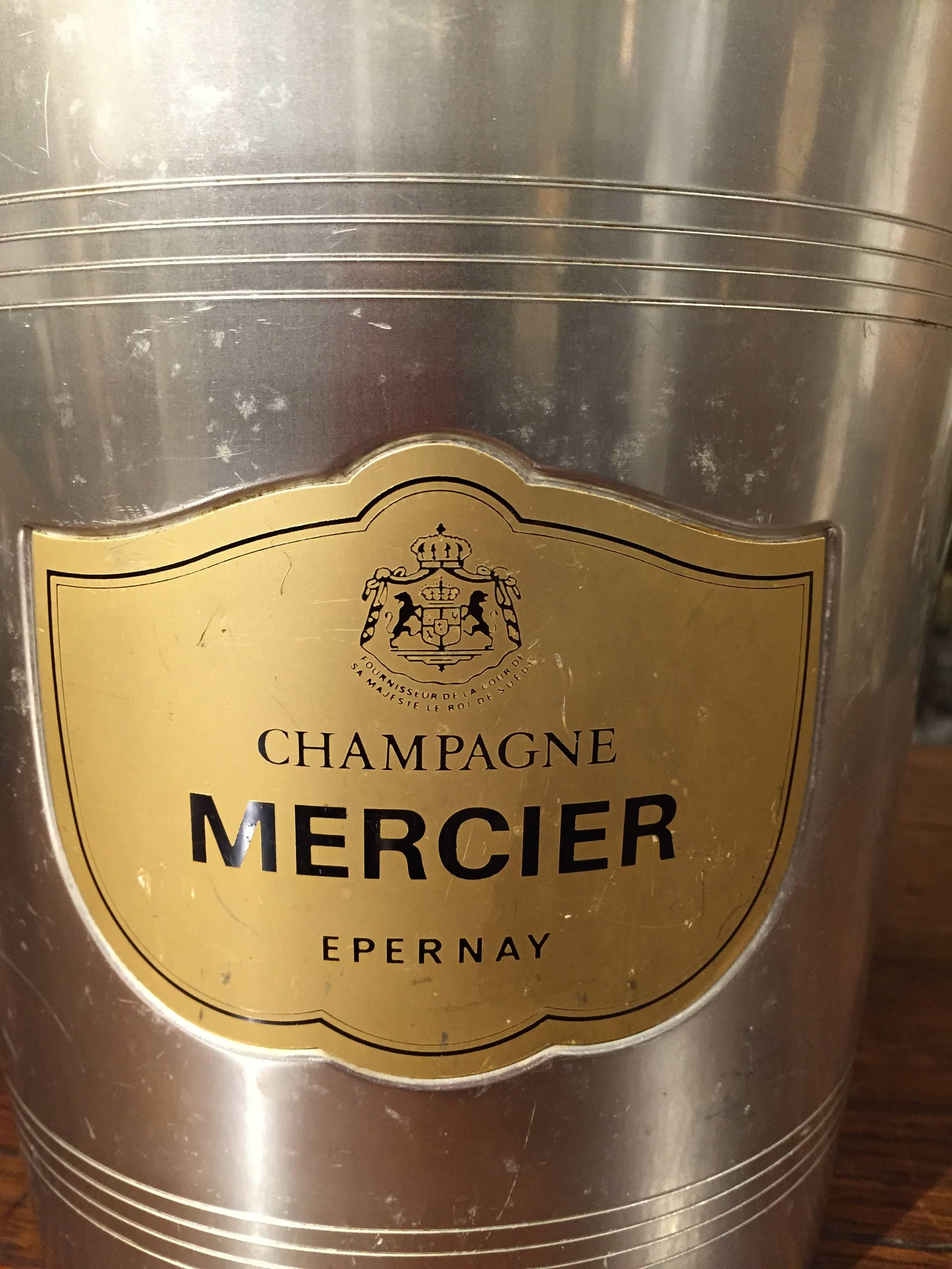 20ième siècle Seau à Champagne Mercier Epernay Vintage French Champagne Bucket