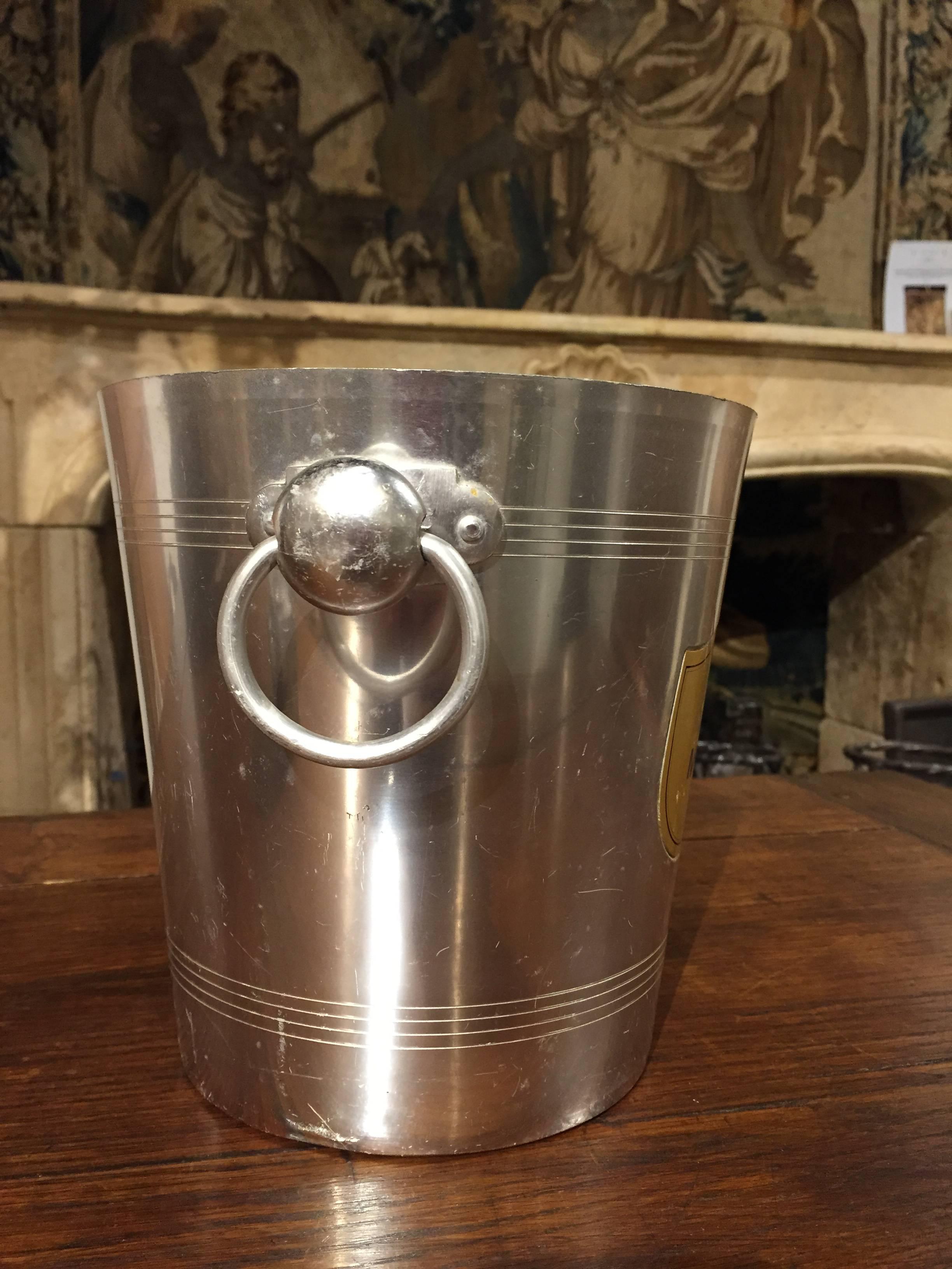 Champagne Mercier Epernay Vintage French Champagne Bucket In Good Condition In Dallas, TX