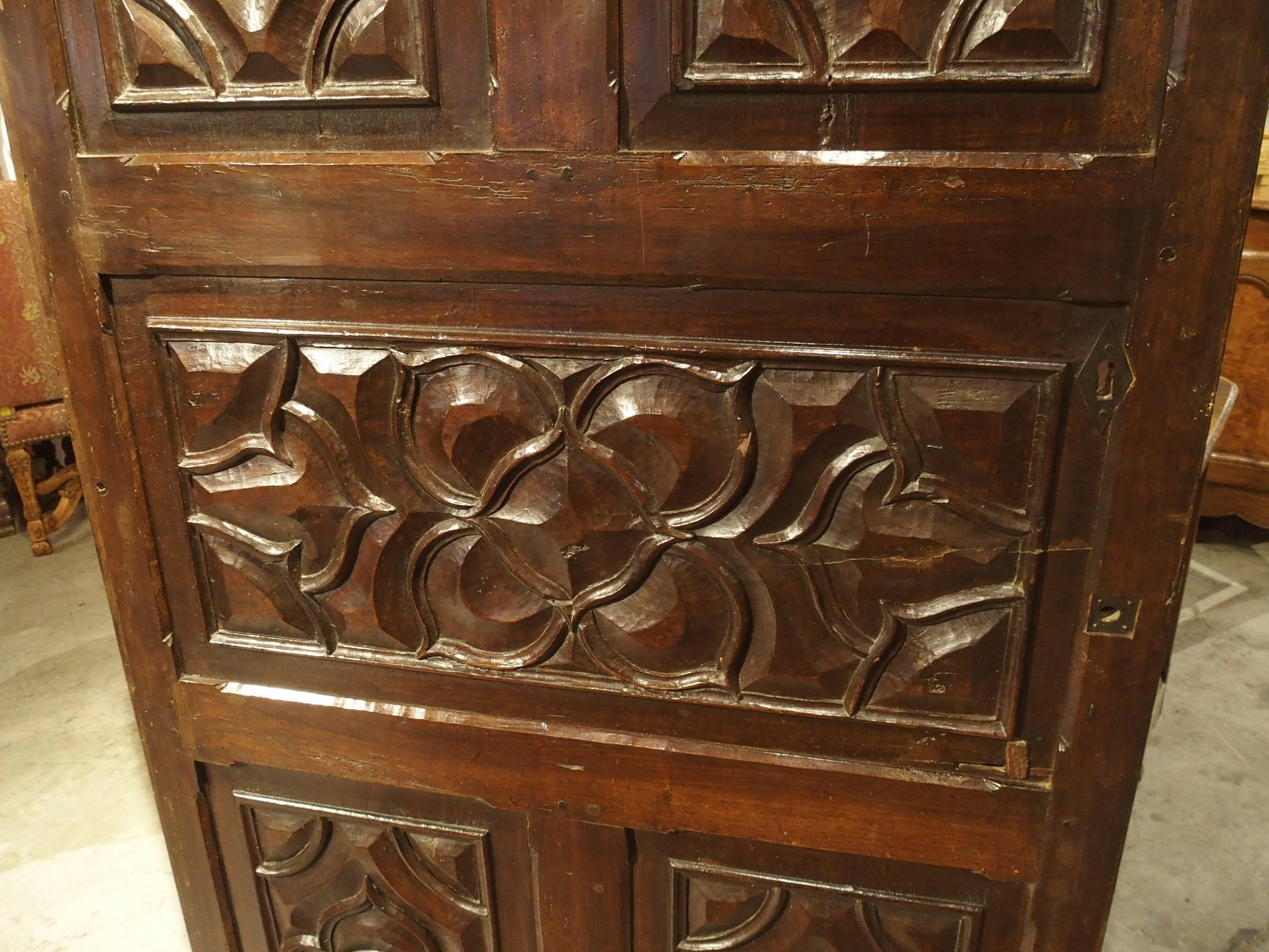 17th Century Carved Walnut Door from the Languedoc Region of France 2