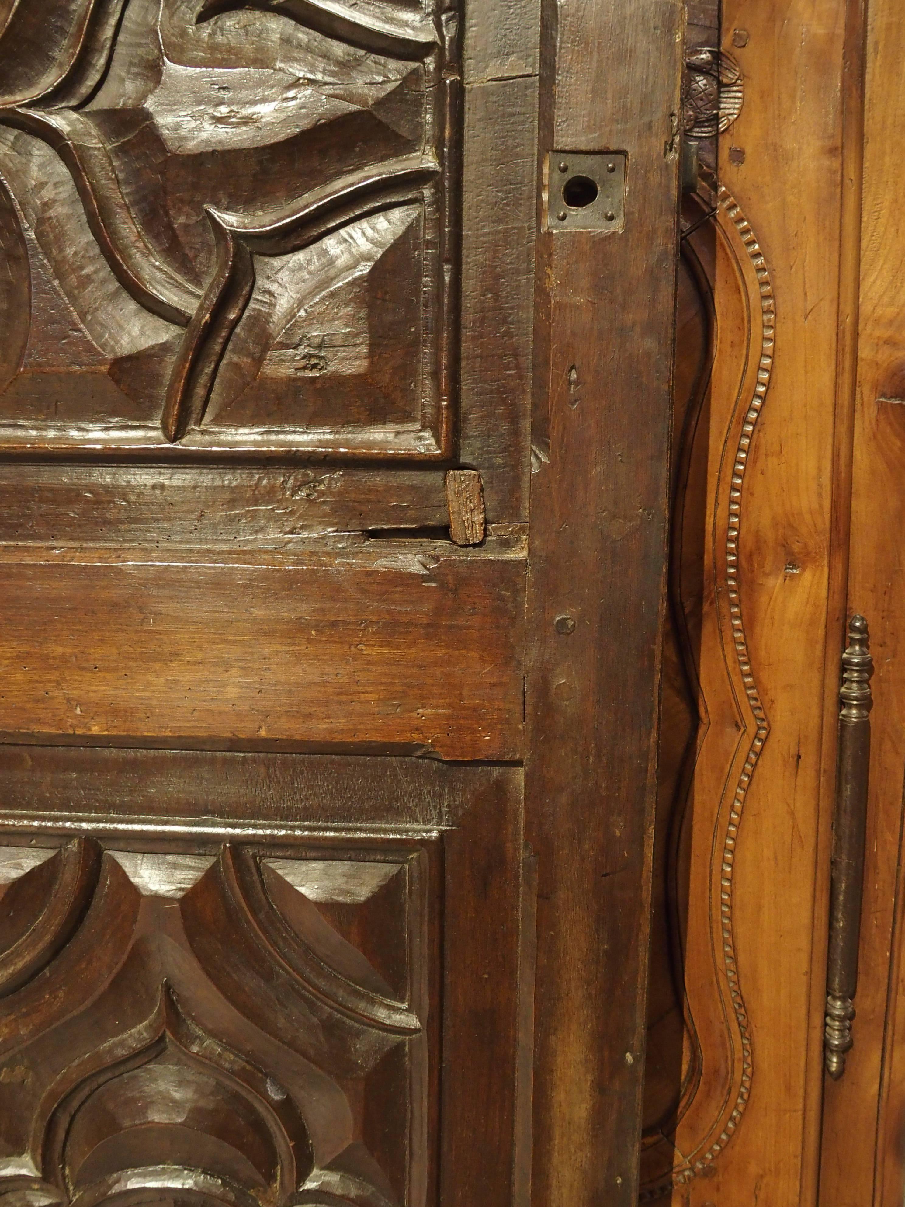 17th Century Carved Walnut Door from the Languedoc Region of France 4