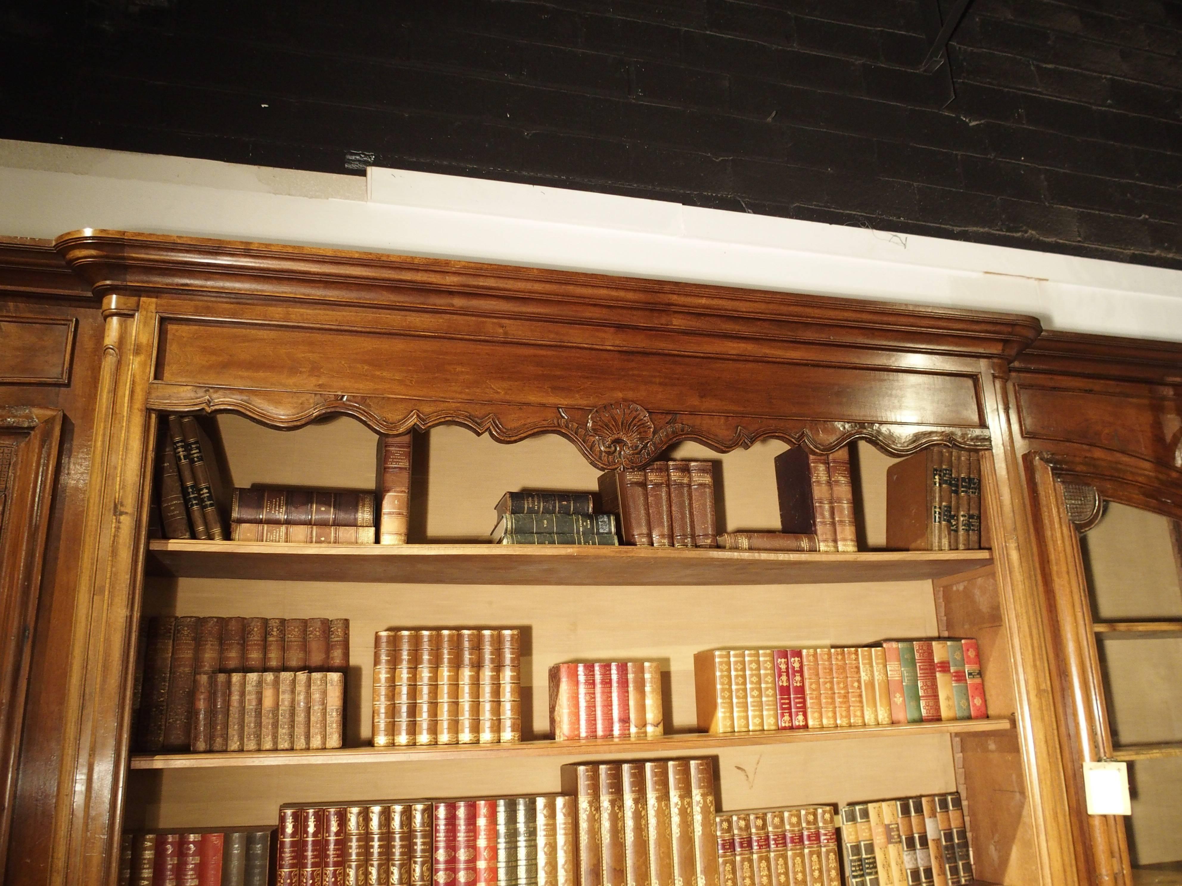 Antique French Walnut Wood Lyonnaise Bookcase 2