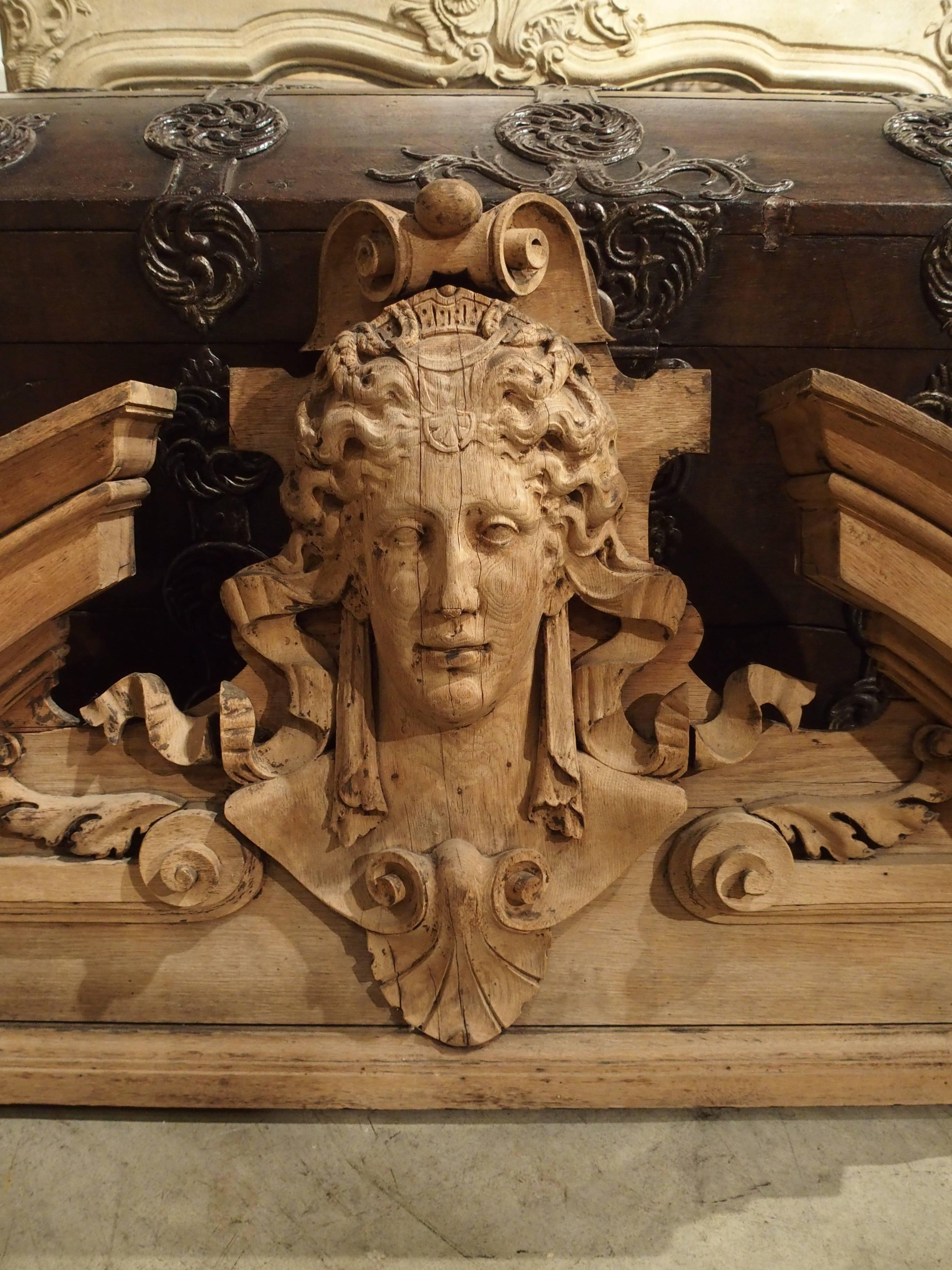 Carved Wooden Overdoor from France, circa 1850 1