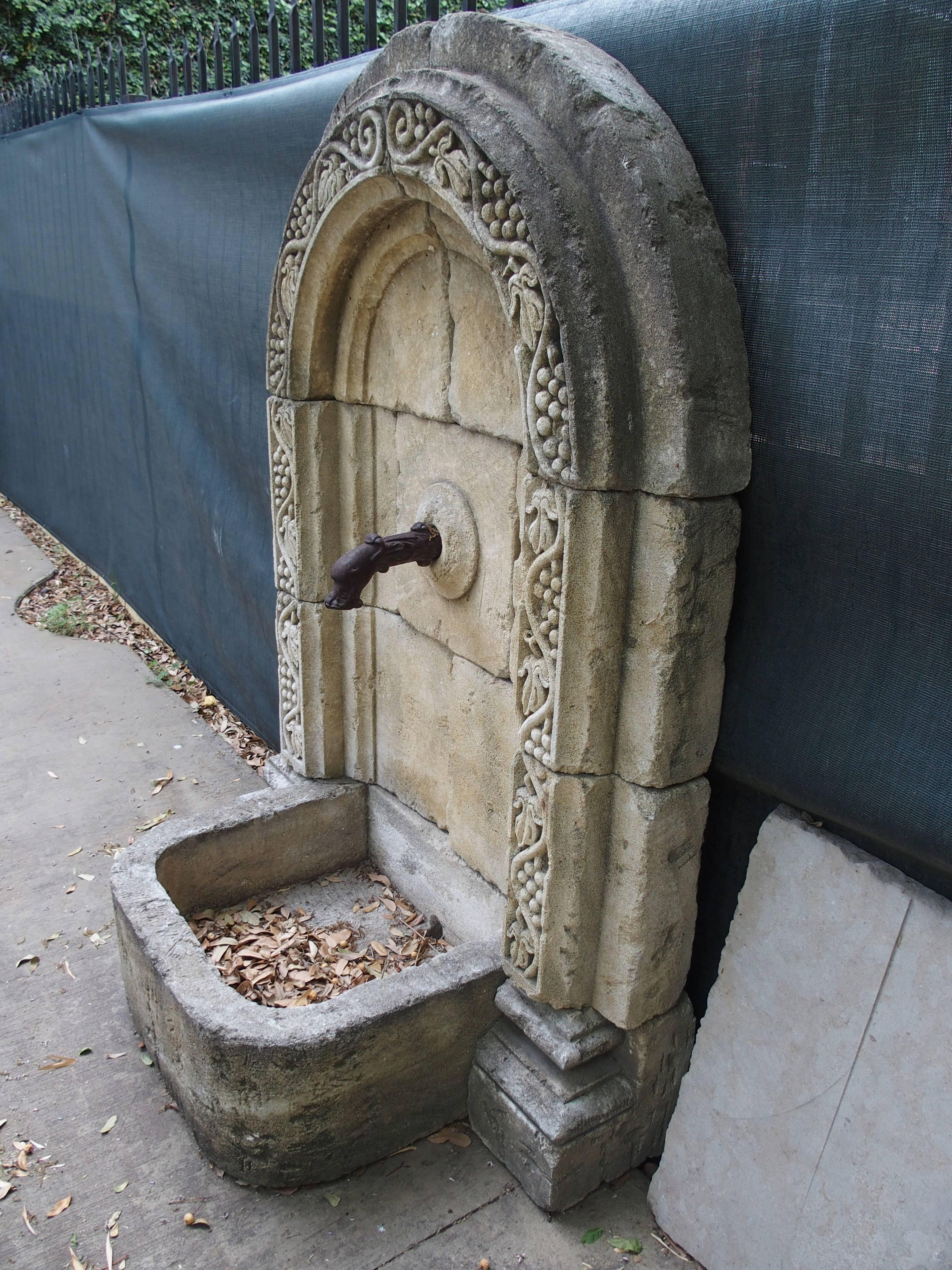 Carved Limestone Fountain from France 1